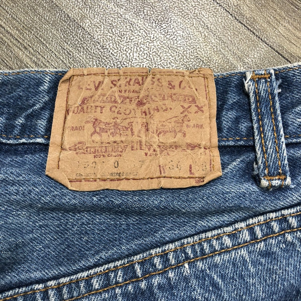 Levi's × Levi's Vintage Clothing × Vintage 🇺🇸 1980s Levis Strauss 501 #522 Faded Blue Jeans Size US 30 / EU 46 - 6 Thumbnail