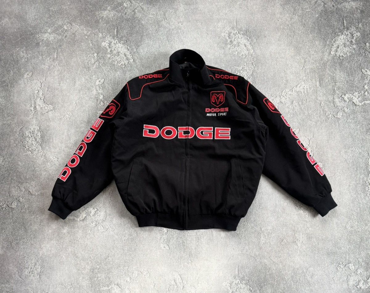 NASCAR Dodge L/size big logo bomber jacket racing moto sport 00s Size US L / EU 52-54 / 3 - 2 Thumbnail