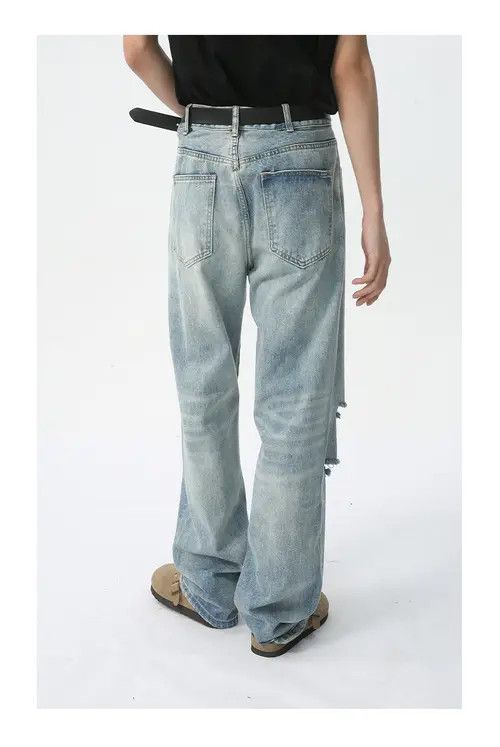 VIBE American street cool damaged washed distressed jeans Size US 32 / EU 48 - 5 Thumbnail