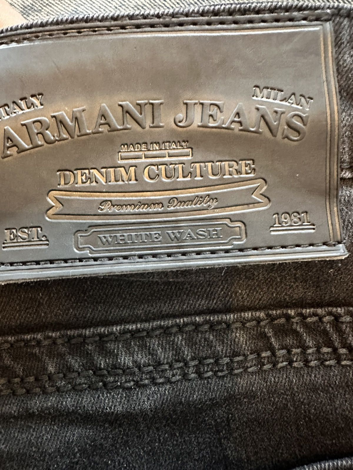 Armani Armani Jeans Slim Fit Denim Pants – W36 L34 – Grey / Black Size US 34 / EU 50 - 5 Thumbnail