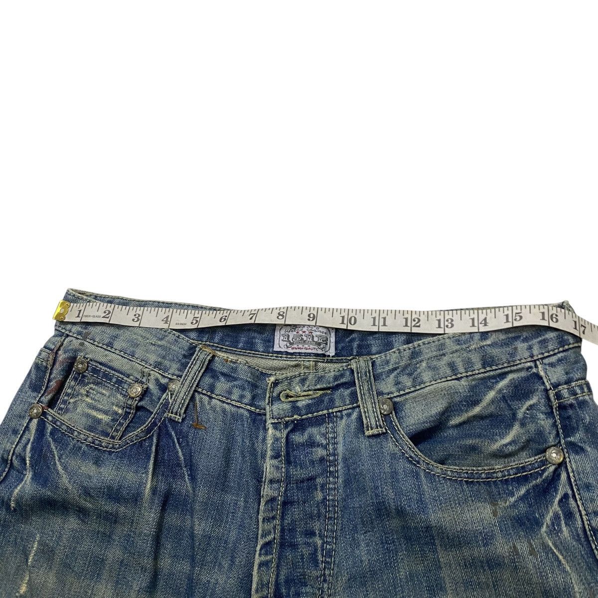 Japanese Brand 151E Distressed painting baggy pant Size US 33 - 11 Thumbnail