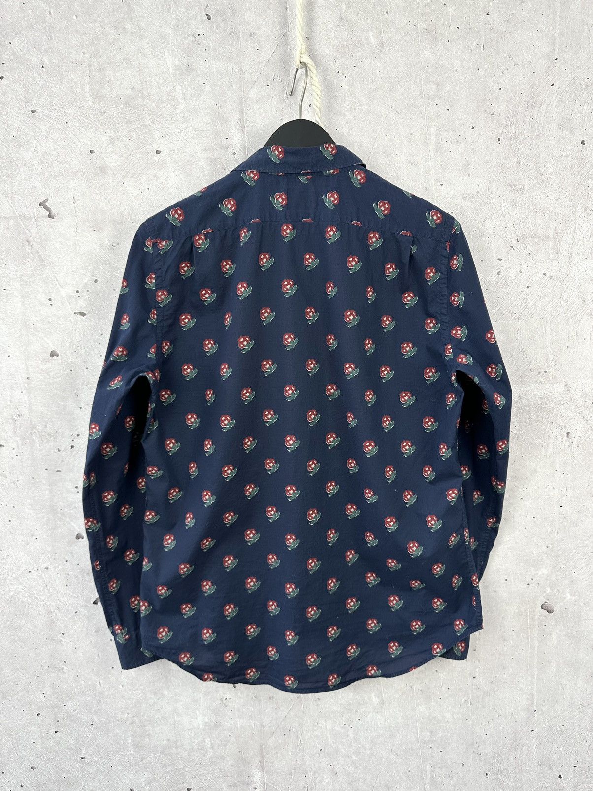 Designer × Paul Smith Paul Smith Tailored Fit Floral Cotton Long Sleeve Shirt Size US L / EU 52-54 / 3 - 5 Thumbnail