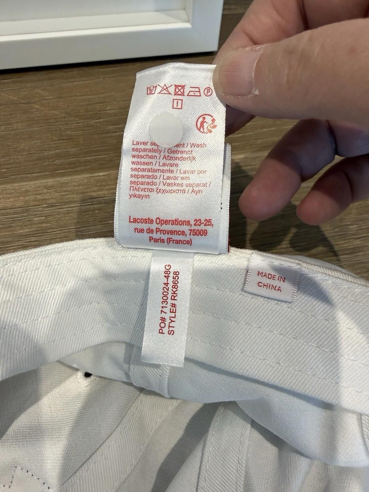 Supreme Supreme Lacoste 6-panel Hat White SS18 Size ONE SIZE - 6 Thumbnail