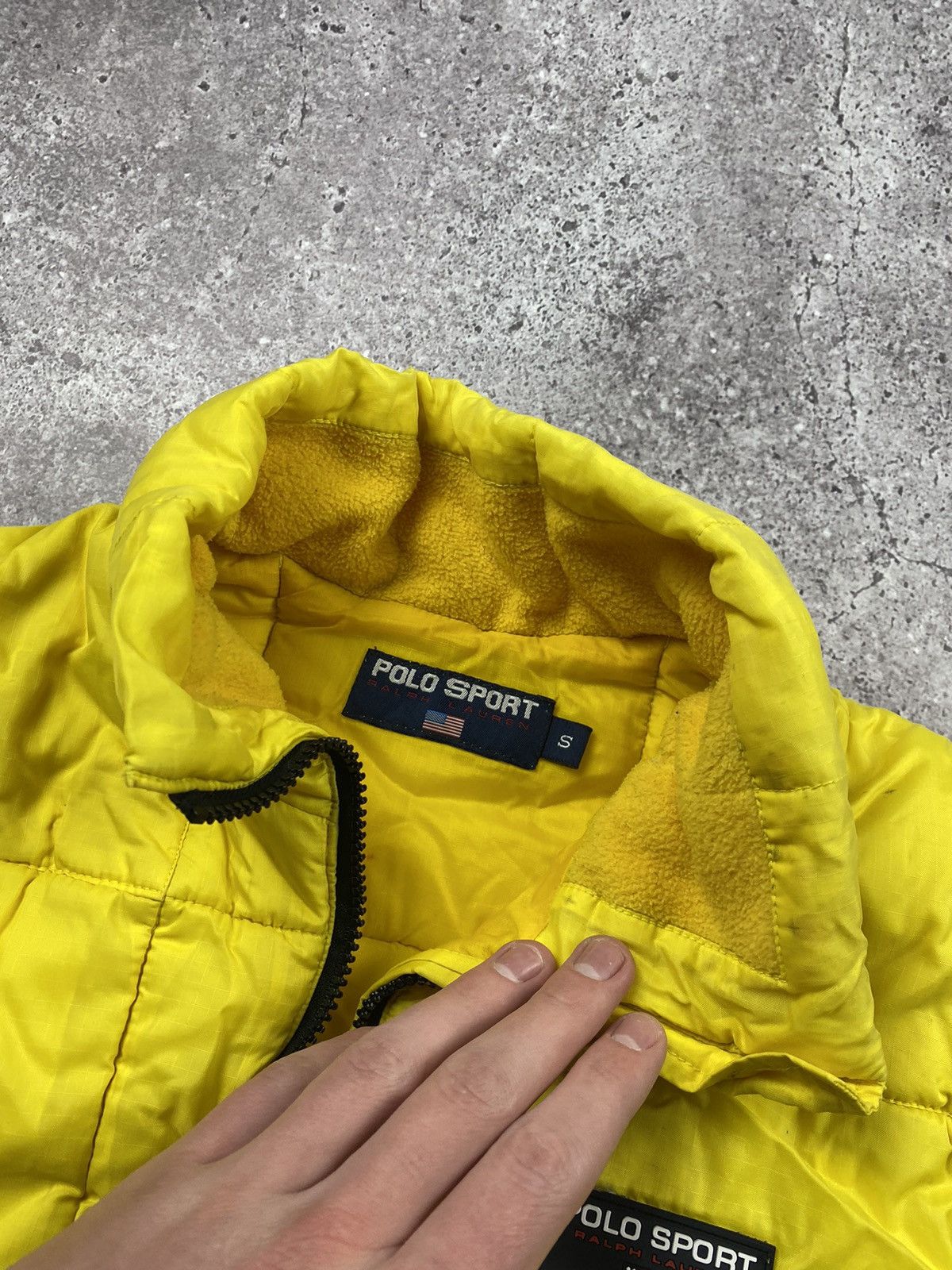 Japanese Brand × Polo Ralph Lauren × Vintage Vintage Polo Sport Down cropped Vest Puffer Size S / US 4 / IT 40 - 4 Thumbnail