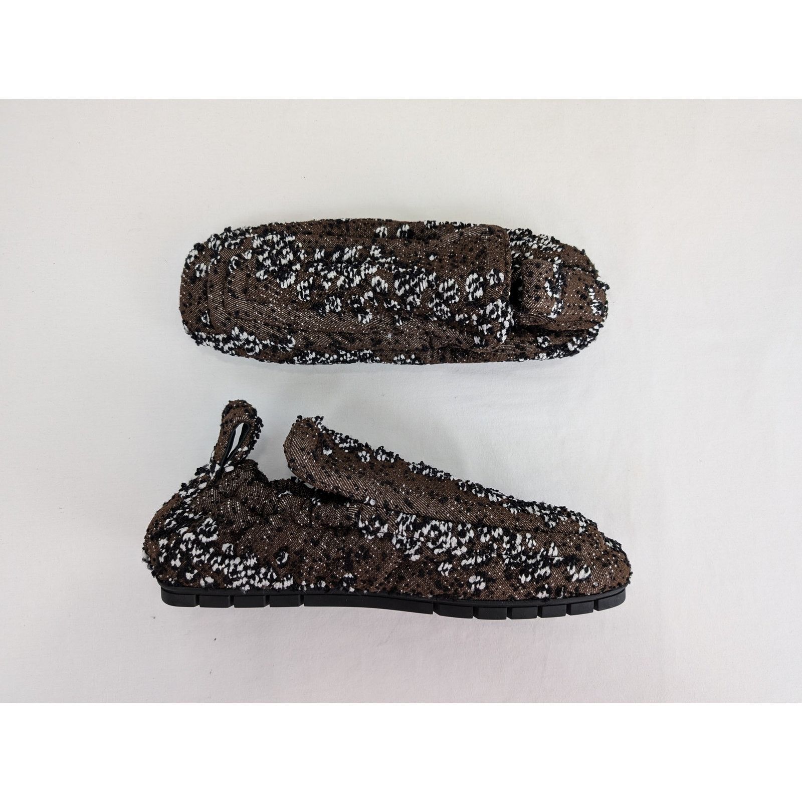 Bottega Veneta o1rshd1 Compact Bubble Loafer Shoes in Brown Size US 8 / EU 41 - 1 Thumbnail