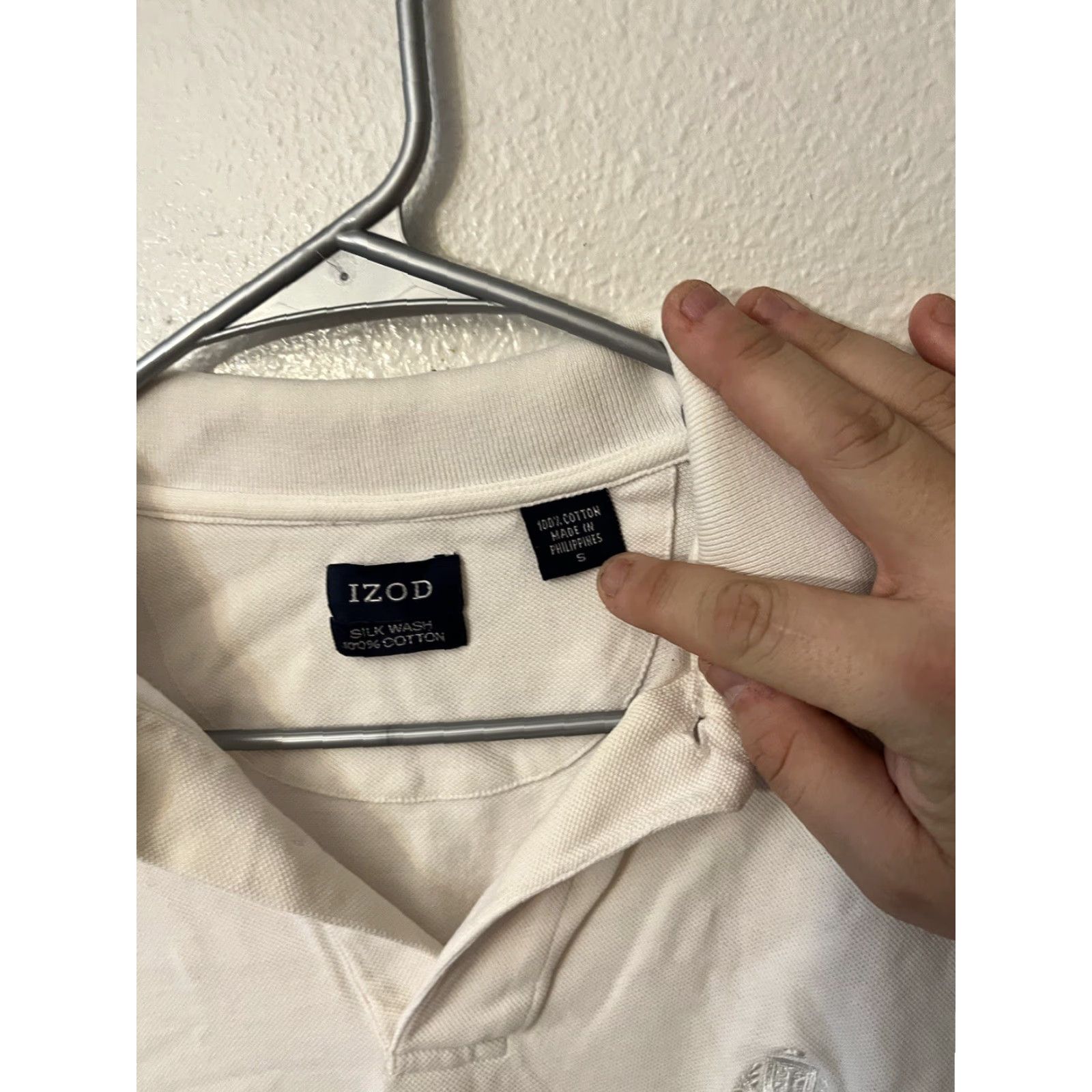 Izod IZOD MEN'S GOLF POLO SHIRT White Silk Wash Casual Classic SIZE Small Size US S / EU 44-46 / 1 - 2 Thumbnail