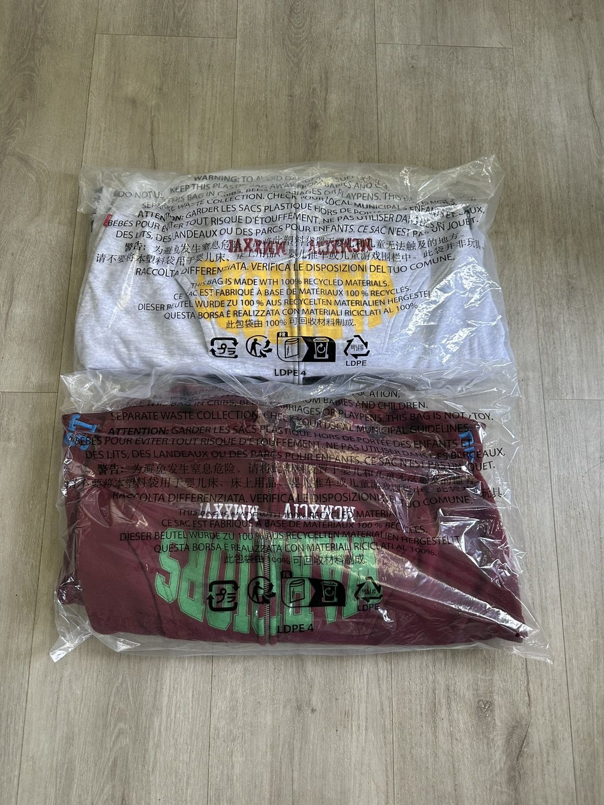 Supreme Supreme Warriors Applique Hooded Zip Up Sweatshirt CARDINAL Size US M / EU 48-50 / 2 - 17 Thumbnail