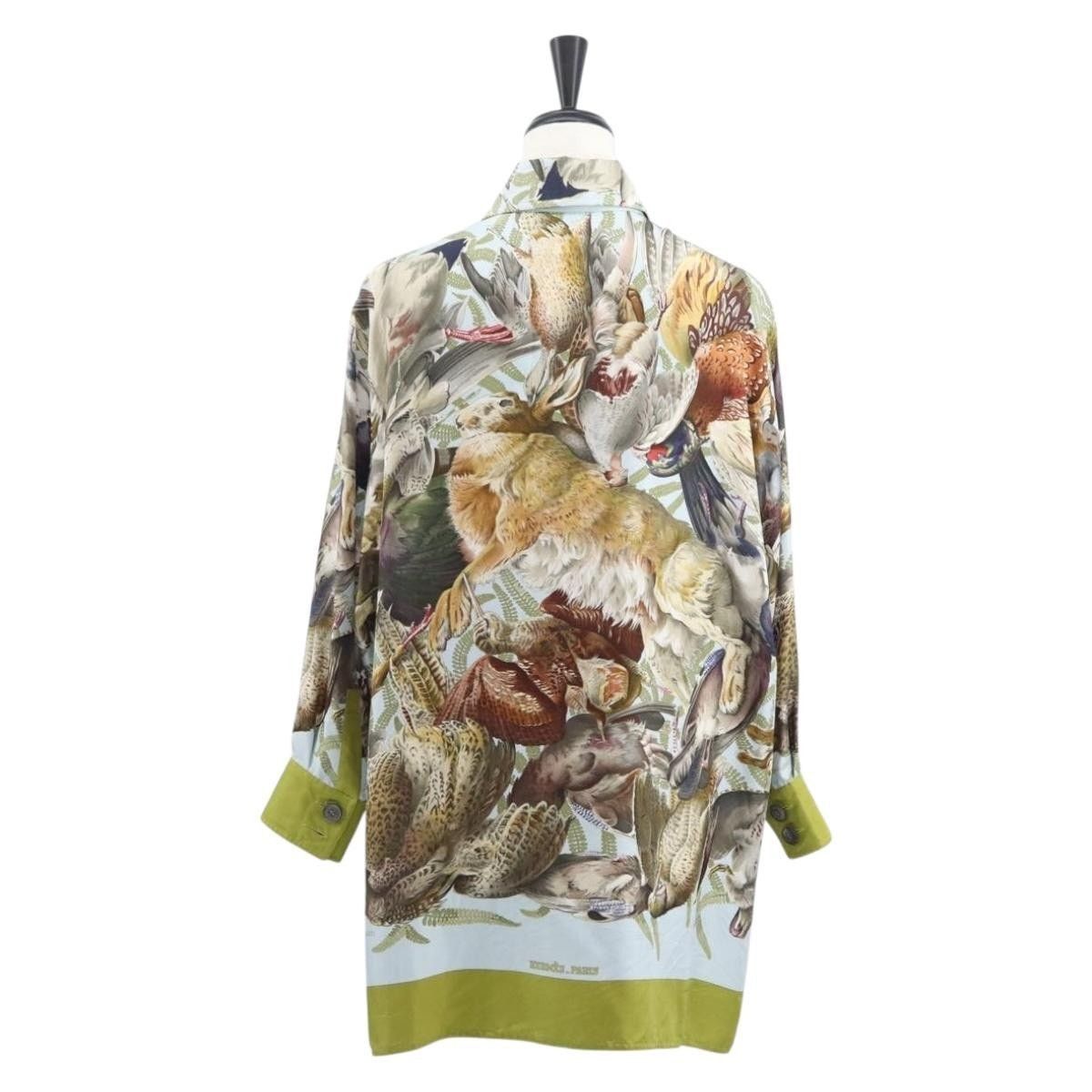 Hermes Hermes Long Sleeved T Shirt Silk In H De Linares G Size US M / EU 48-50 / 2 - 2 Thumbnail