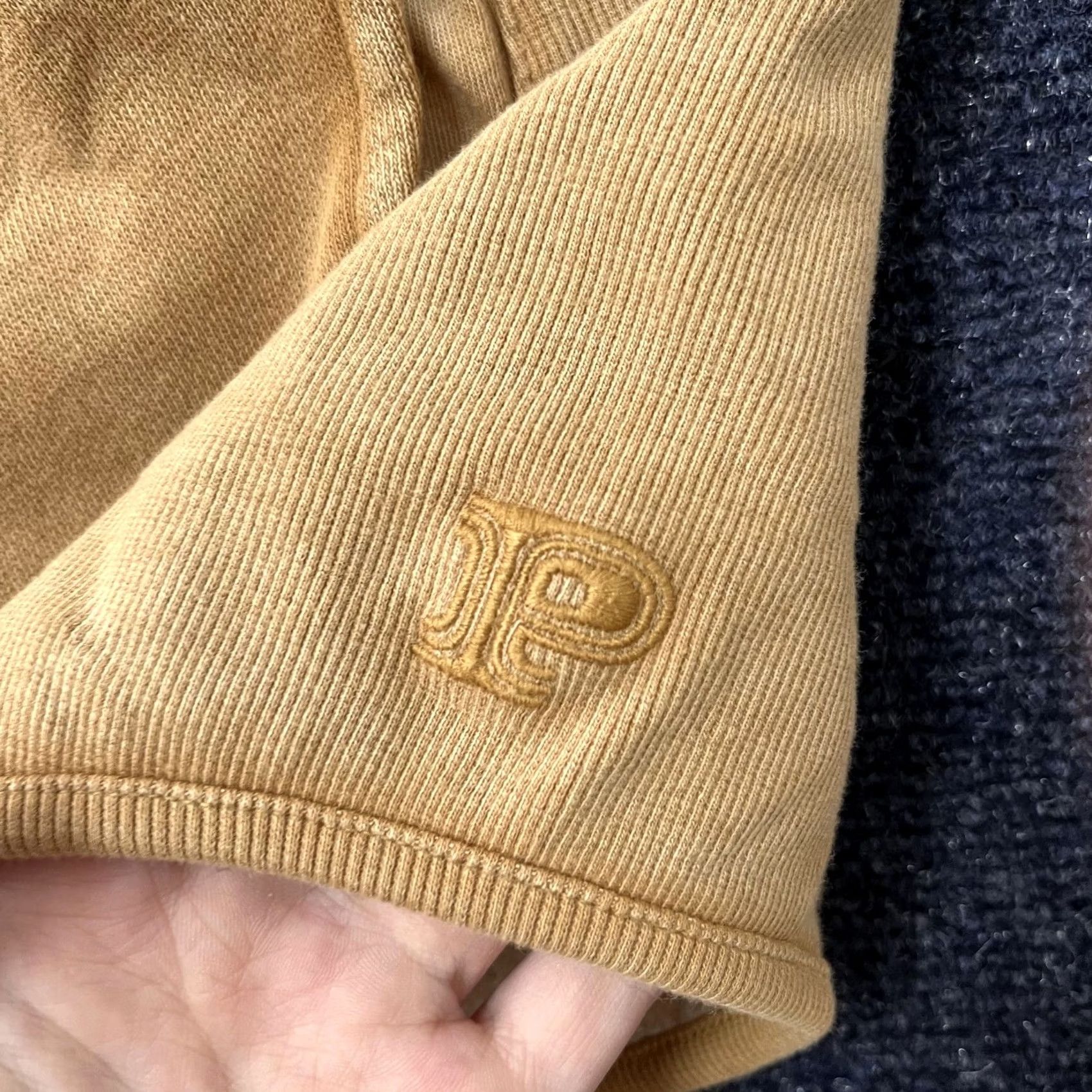 Vintage PINK Victoria's Secret Fleece Sweat Shorts Womens Large Beige Lounge Casual Size 36" / US 14 / IT 50 - 2 Thumbnail