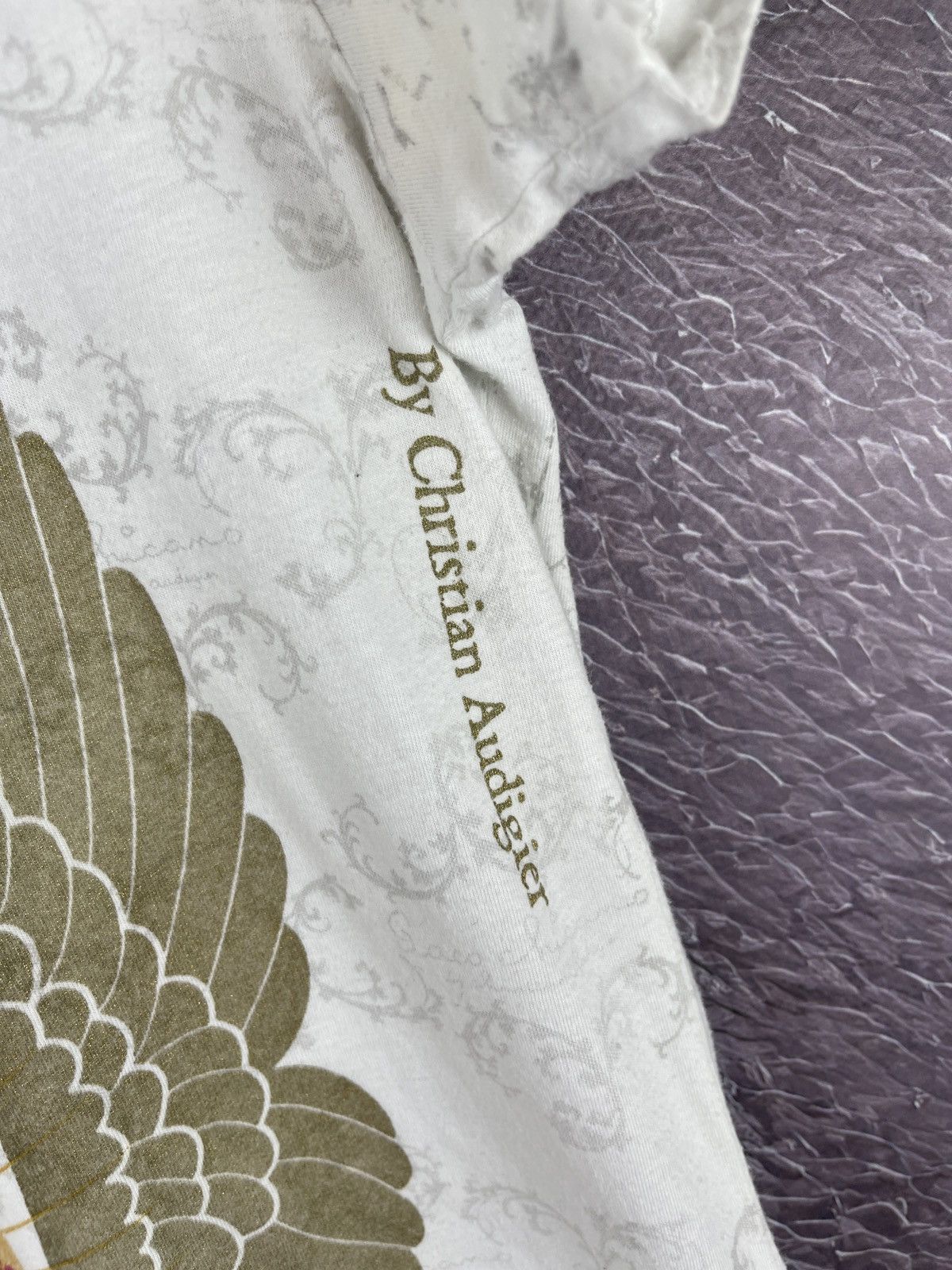 Christian Audigier Paco Chicano by Christian Audigier heaven theme white tee Size S / US 4 / IT 40 - 15 Thumbnail