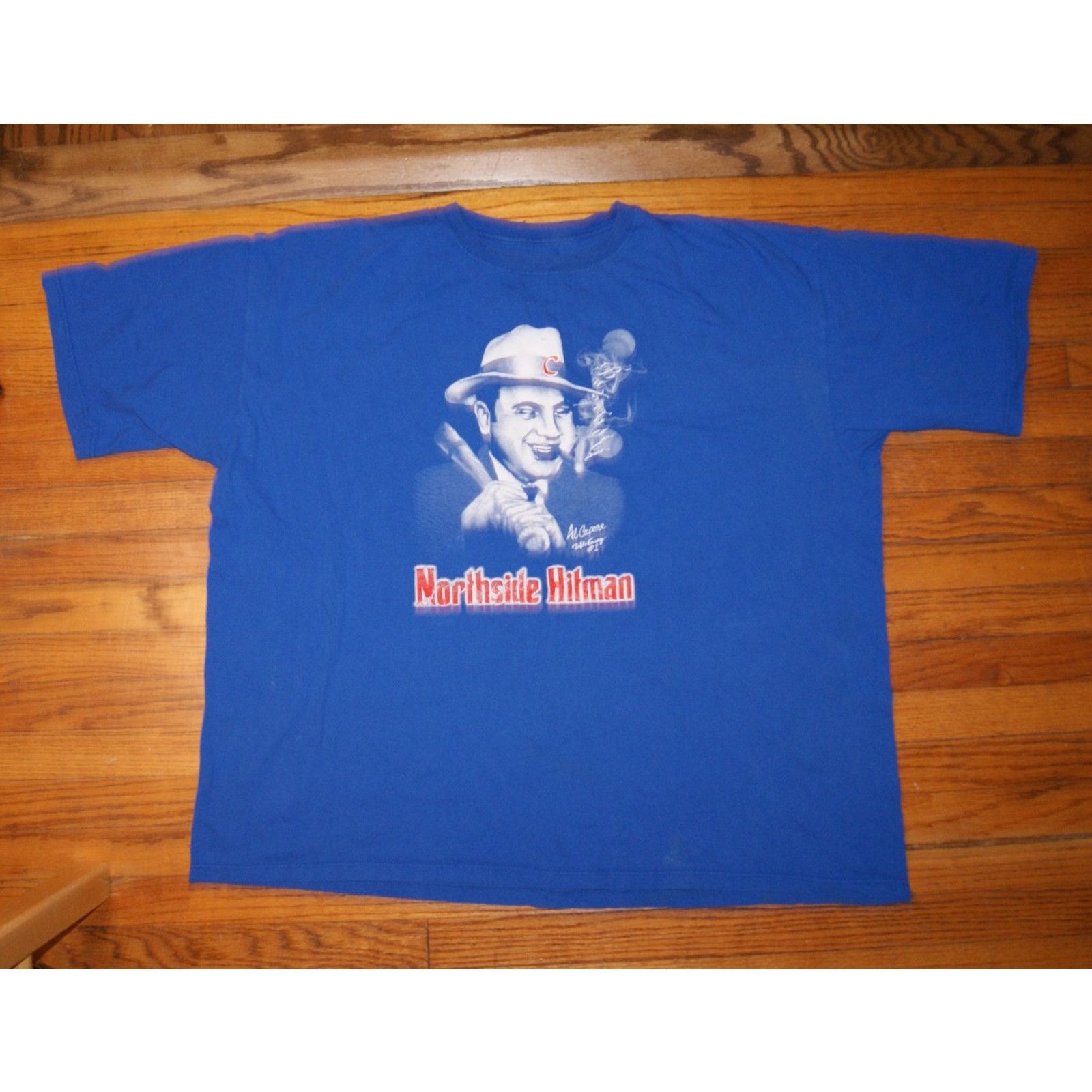 Anvil Chicago Cubs Northside Hitman Al Capone Blue 3XL TShirt Size US XXL / EU 58 / 5 - 2 Thumbnail