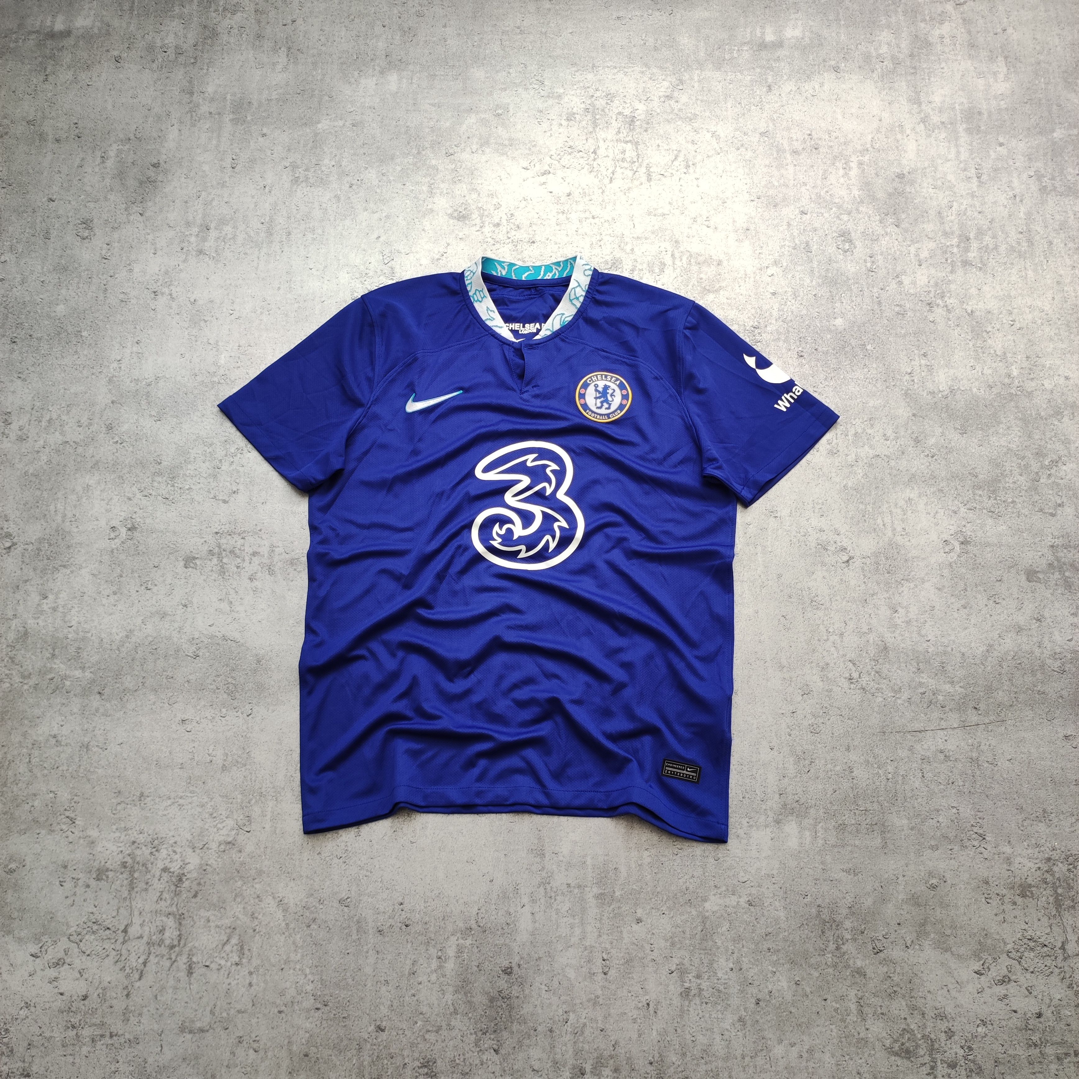 Chelsea Soccer × Nike RARE Nike x Chelsea London 2022 Home Football Jersey Size US L / EU 52-54 / 3 - 1 Thumbnail