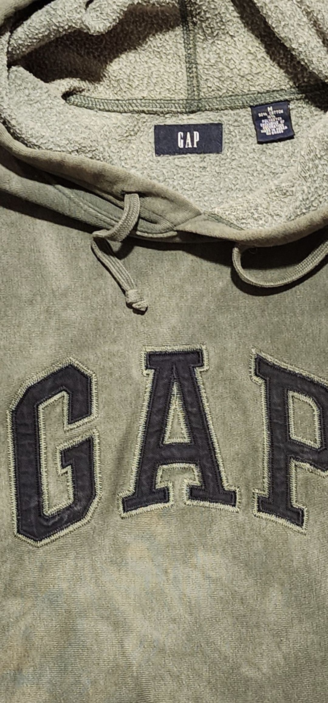 Gap Vintage 90s Gap OG Heavyweight Spell Out Hoodie Korea M Size US M / EU 48-50 / 2 - 7 Thumbnail