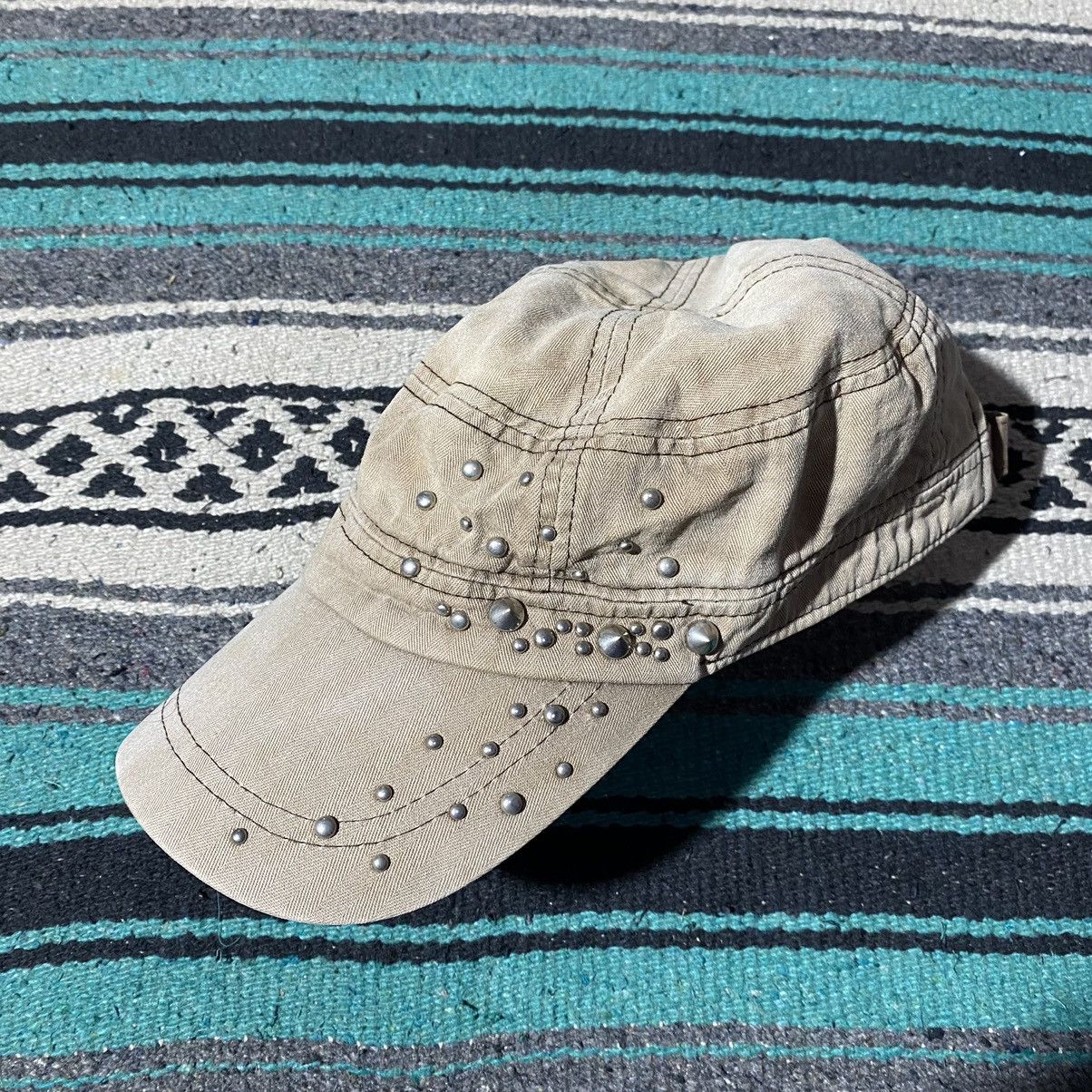 If Six Was Nine × Japanese Brand × Le Grande Bleu (L.G.B.) Unknown Y2K Studded Patrol Cap Size ONE SIZE - 3 Thumbnail