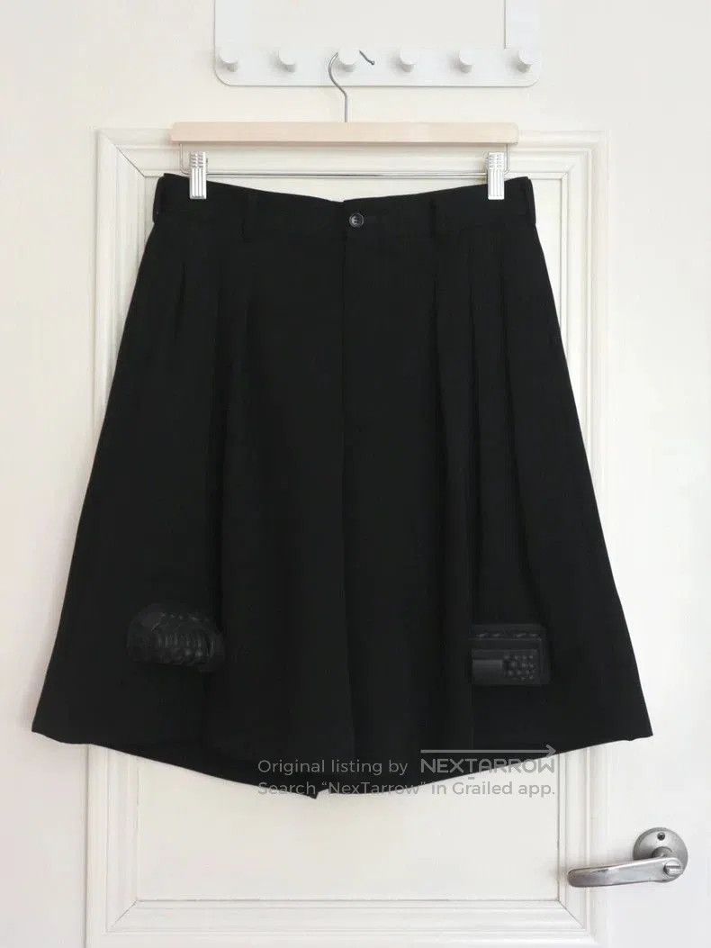 Comme des Garcons Comme des Garcons Black Pleated Toy Shorts. Size US 36 / EU 52 - 1 Thumbnail