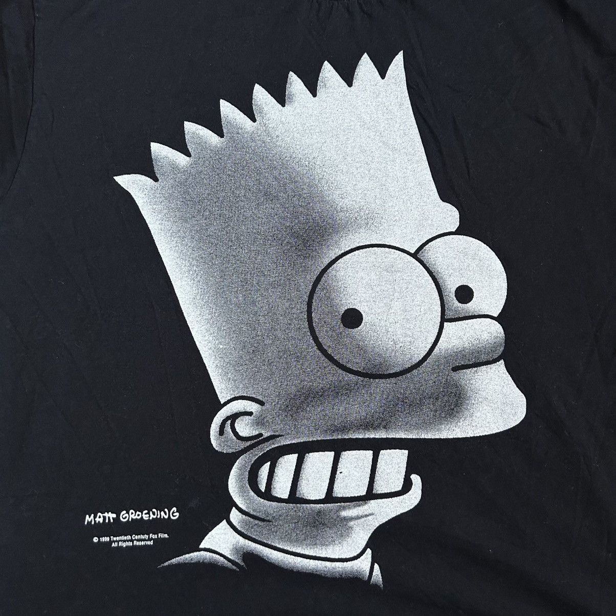 The Simpsons × Vintage Vintage The Simpsons tee Bart face black Size US XL / EU 56 / 4 - 2 Thumbnail