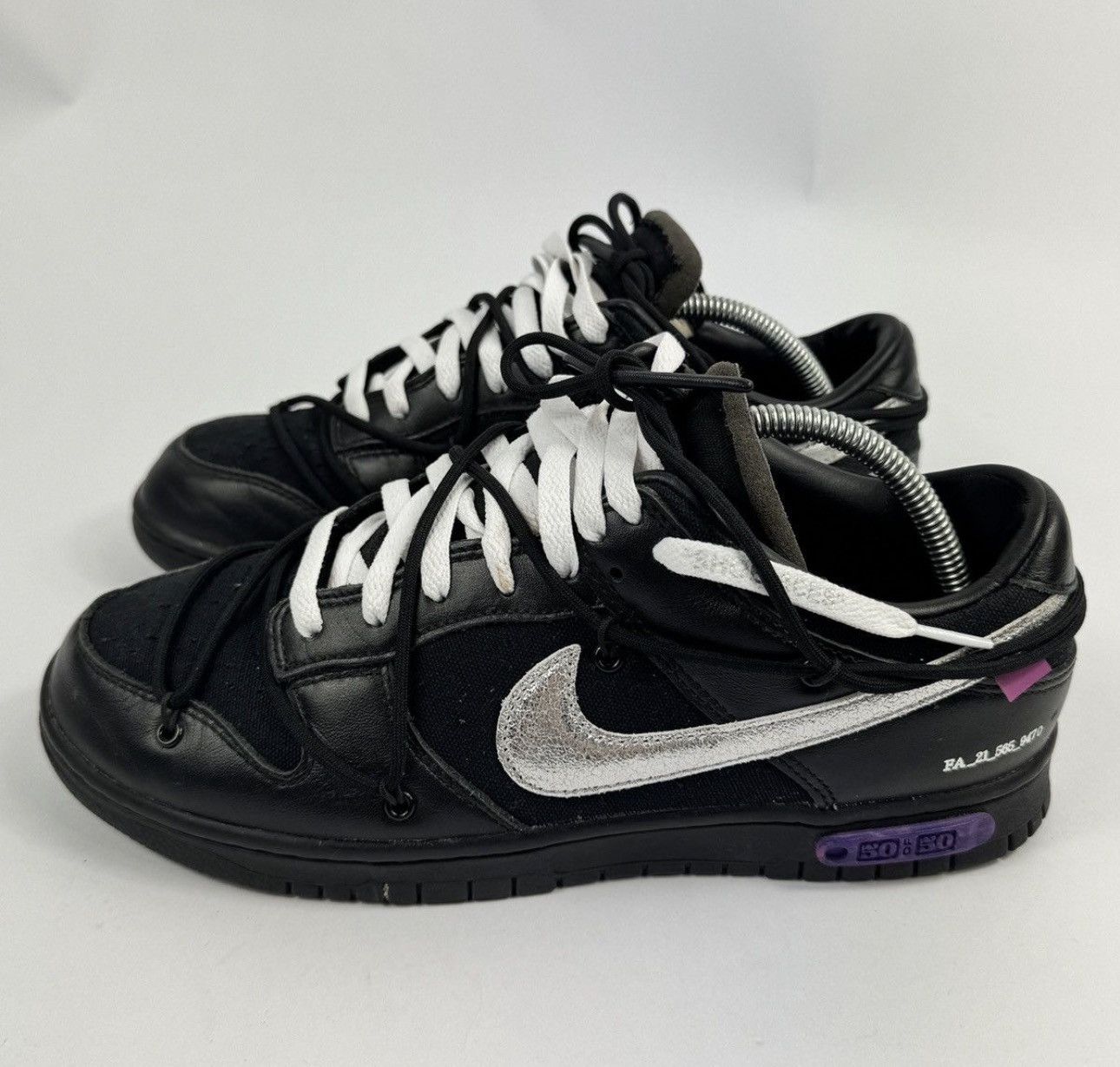 Nike × Off-White NIKE DUNK LOW LOT 50 SNEAKERS Size US 10 / EU 43 - 1 Thumbnail