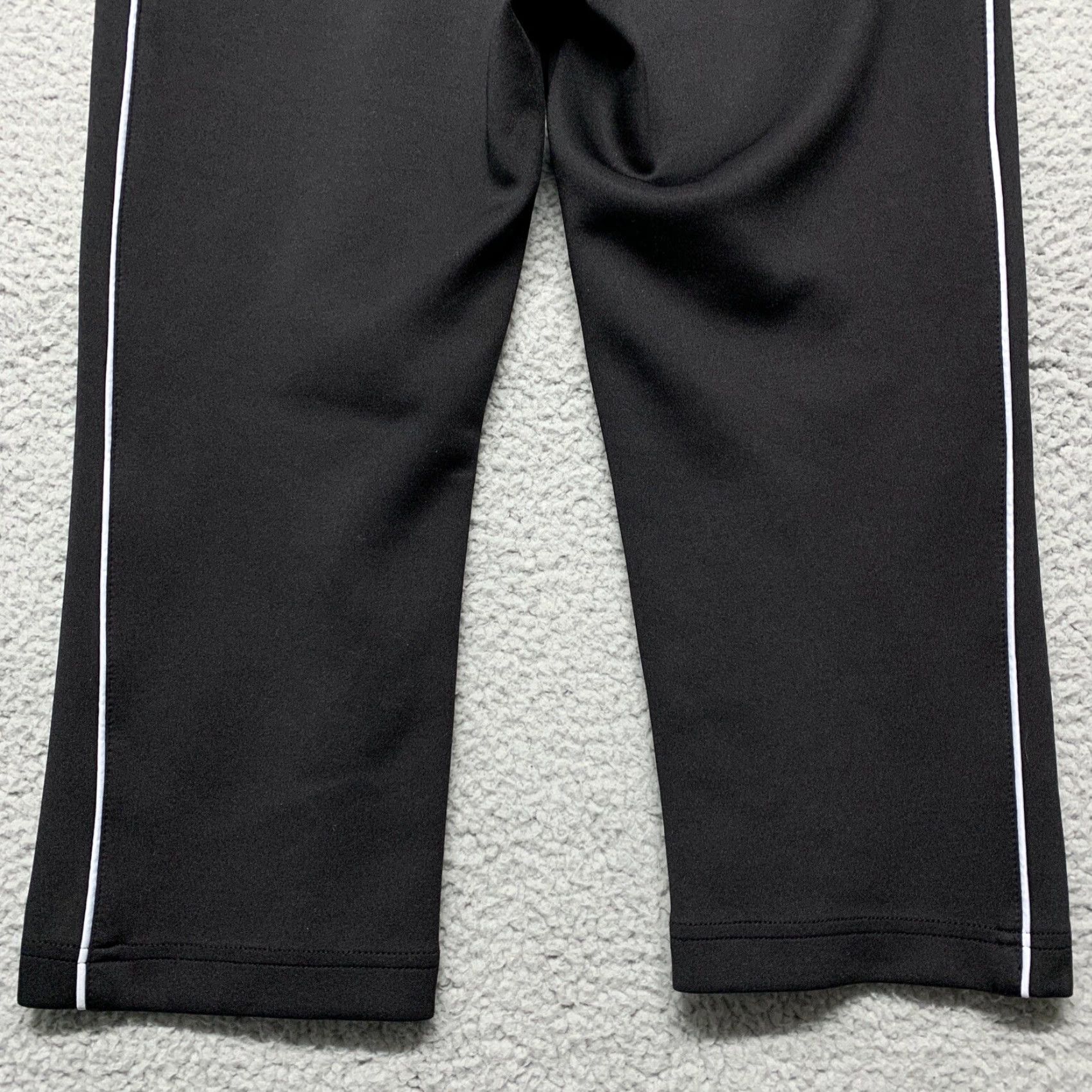 Vintage ZX Sport Women’s Capri Athletic Pants Sz S Black White Stripe Stretch Drawstring Size 28" / US 6 / IT 42 - 6 Thumbnail