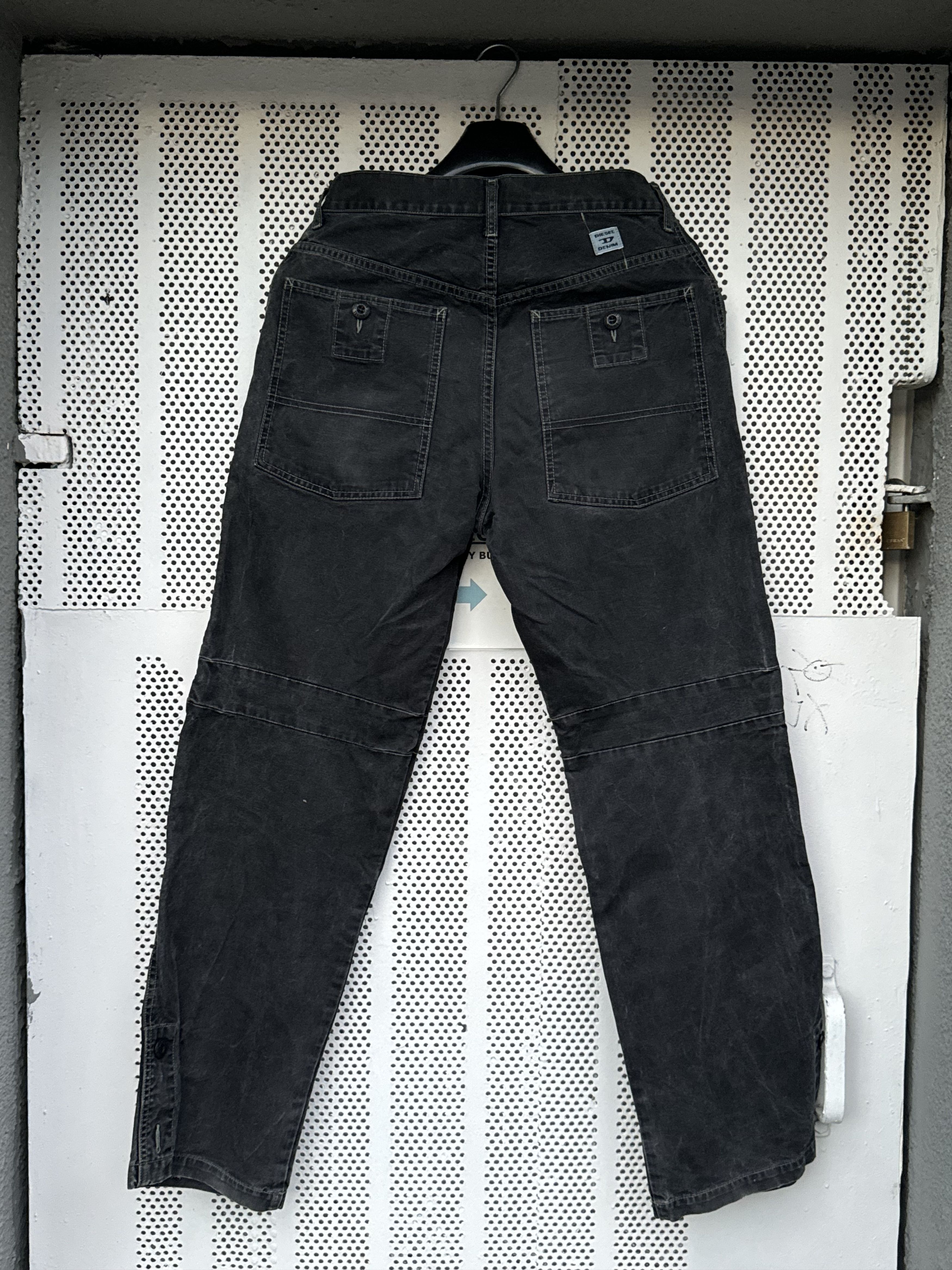 Diesel × Vintage Vintage Diesel Baggy Pants Black Size US 28 / EU 44 - 9 Thumbnail