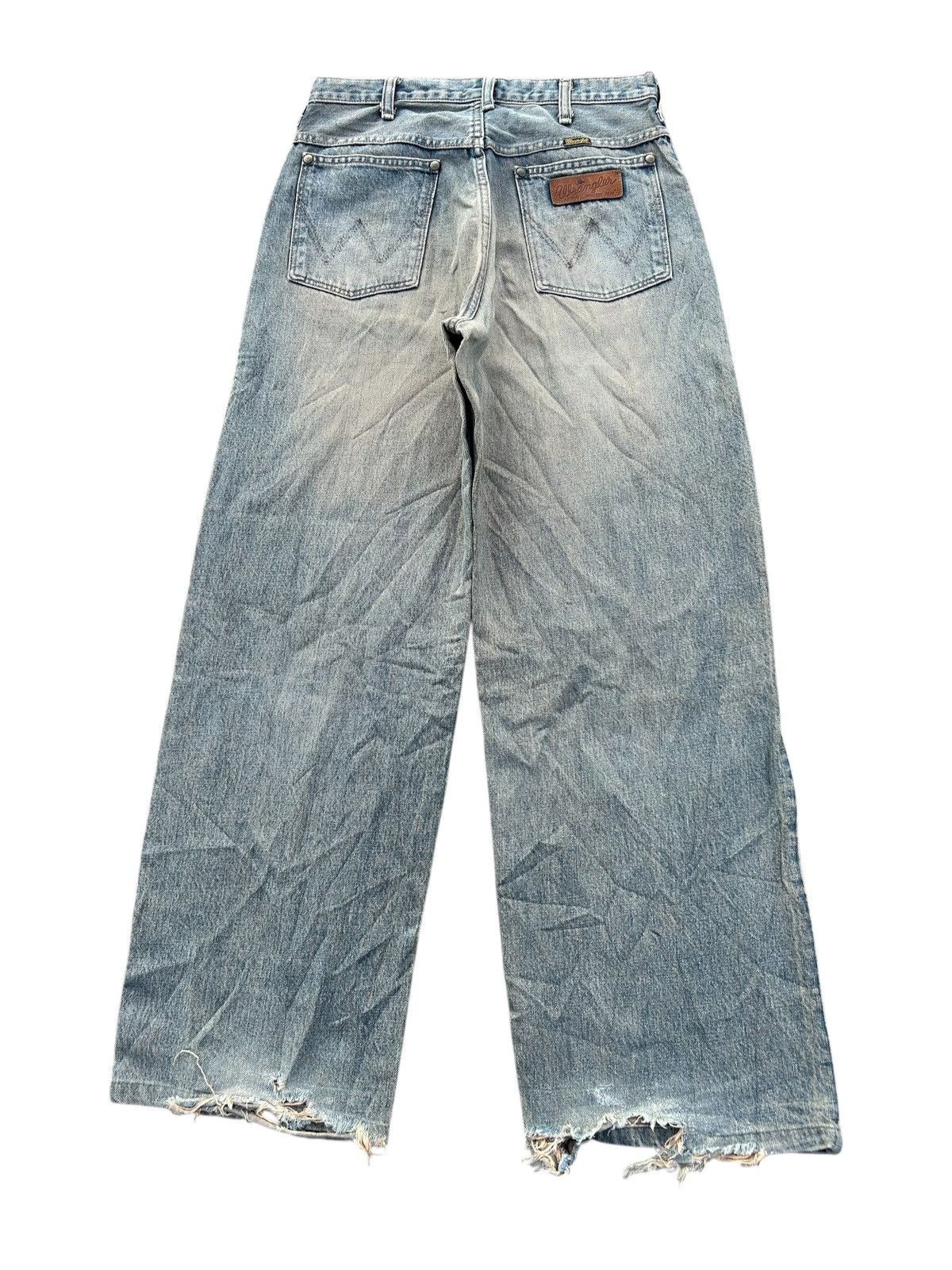 Japanese Brand × Kapital × Vintage Wrangler Selvedge Baggy Distressed Denim Jeans Rusty Size US 31 - 4 Thumbnail