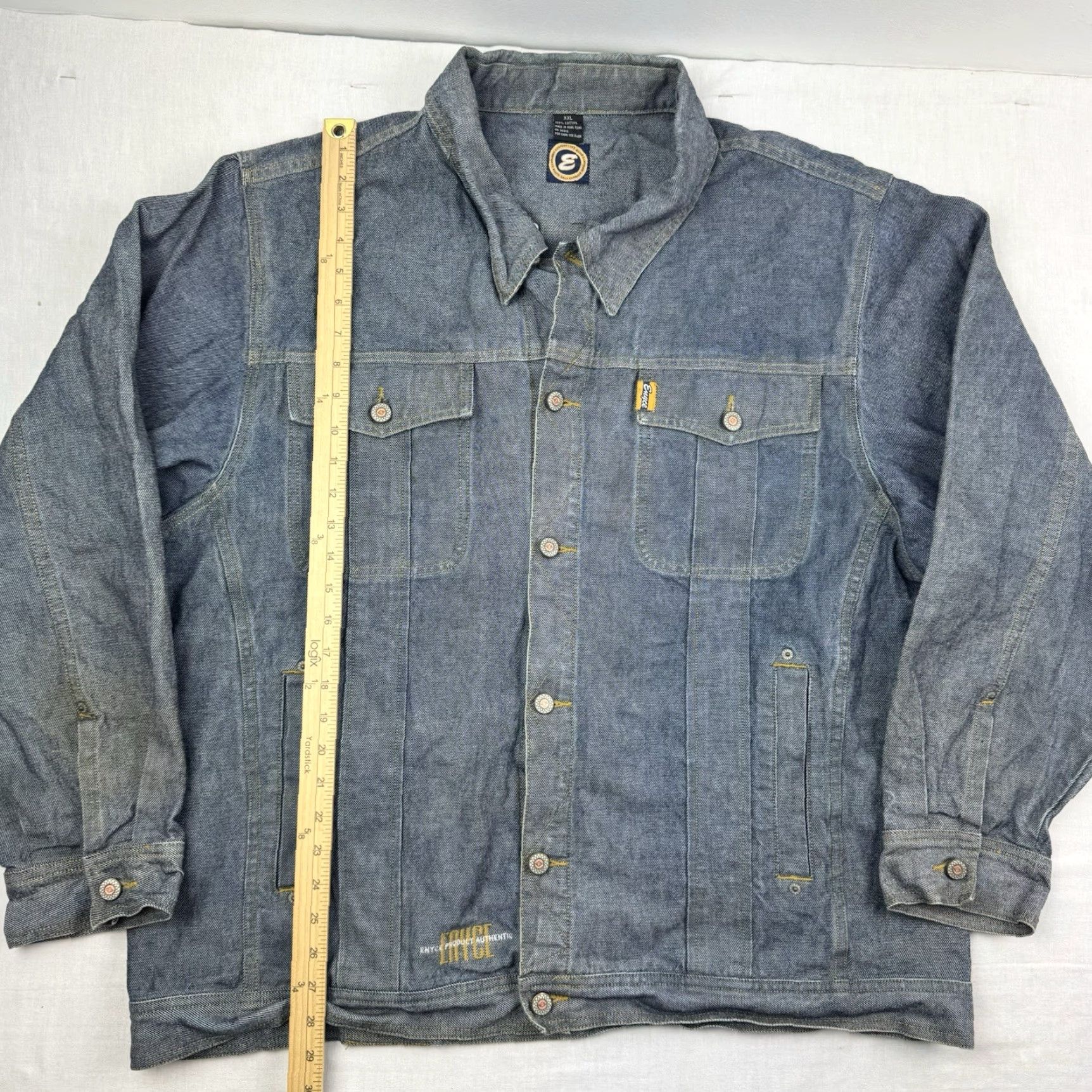 Enyce Vintage Enyce Denim Jacket Adult 2XL Blue Baggy Hip Hop Hipster Y2K 90s Chore Size US XXL / EU 58 / 5 - 7 Thumbnail