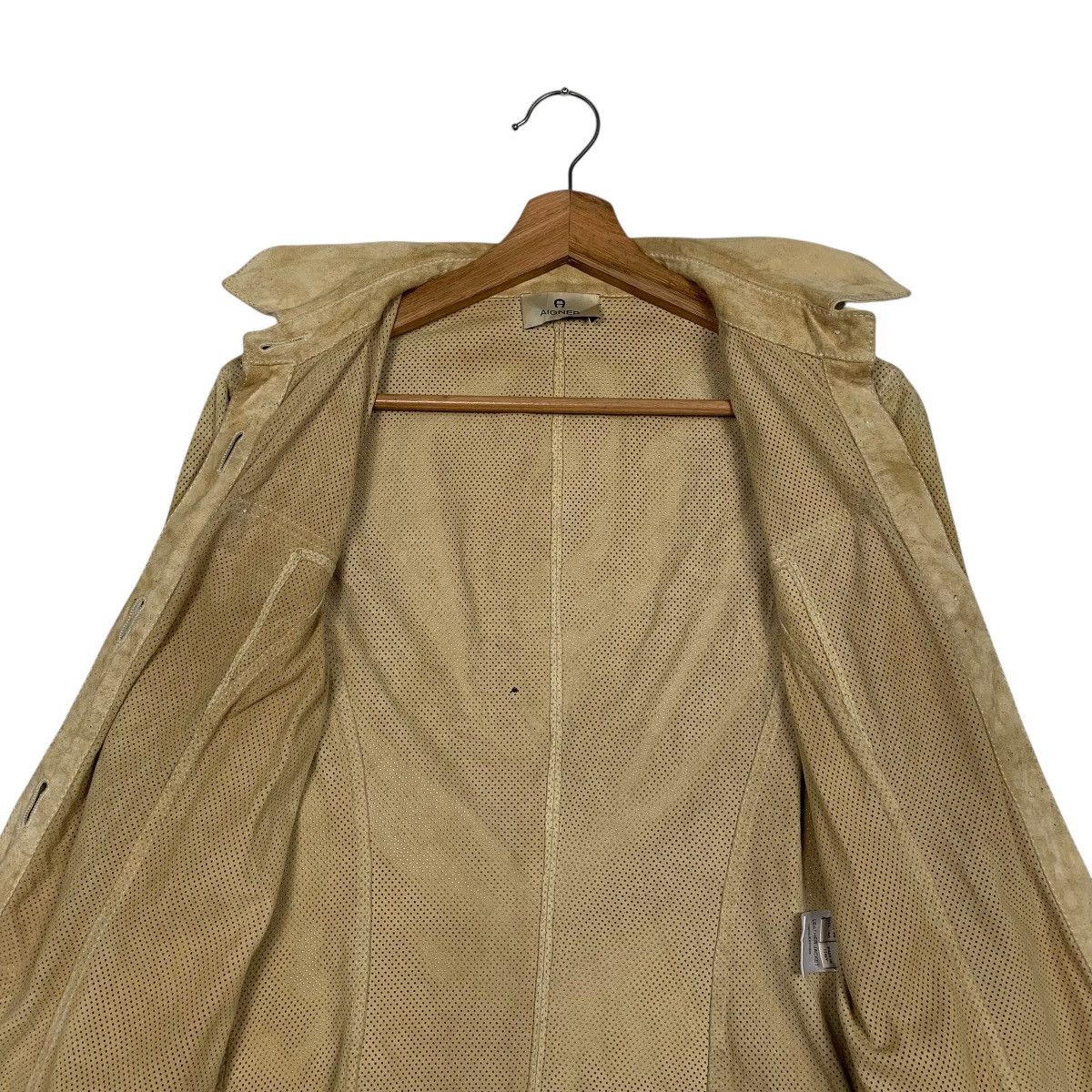 Aigner Aigner See Through Leather Jacket Size S / US 4 / IT 40 - 12 Thumbnail