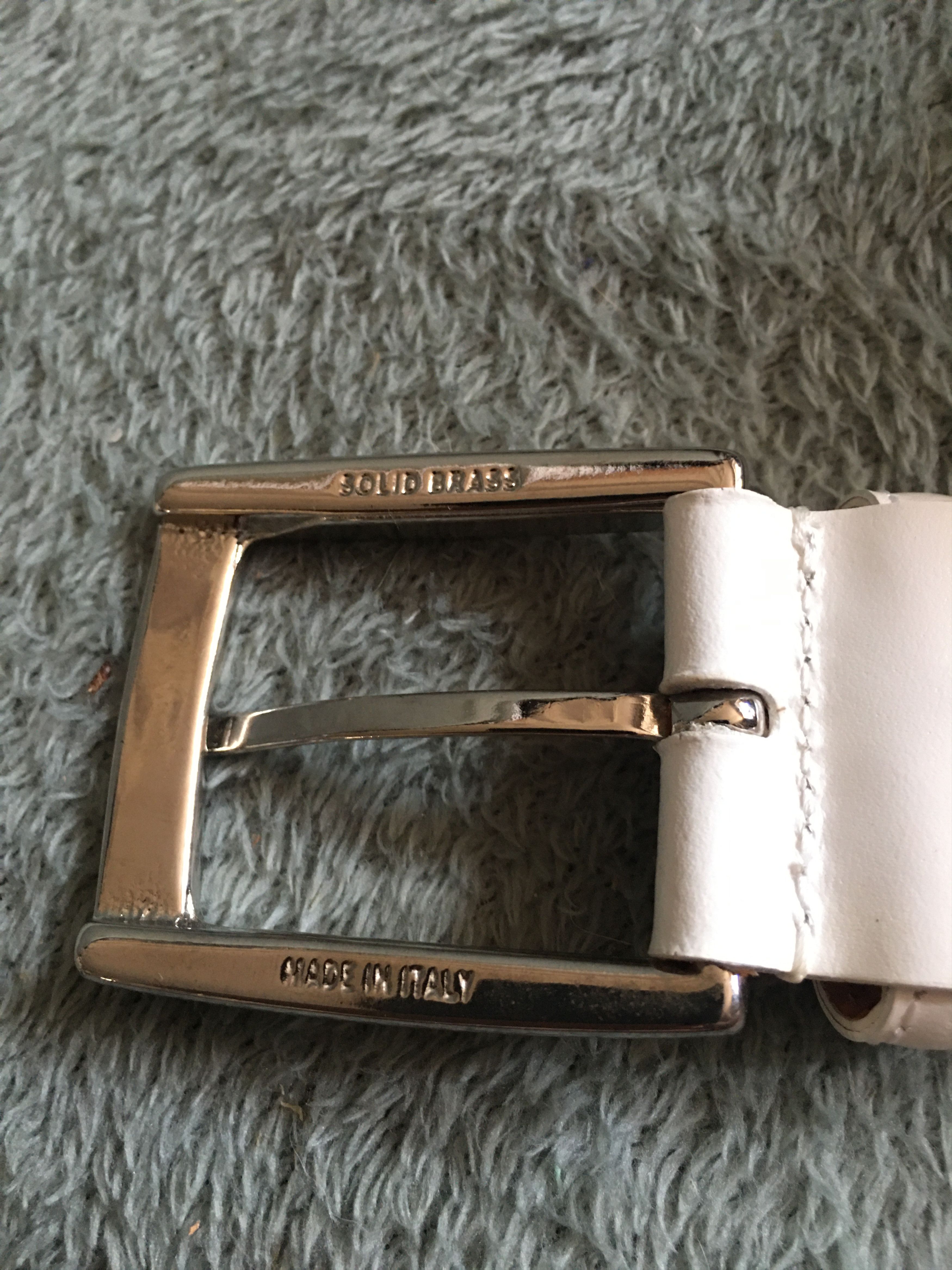 Paul & Shark Paul & Shark 90 Men's Leather & Fabric Belt Flags & Sharks Size 36 - 3 Thumbnail