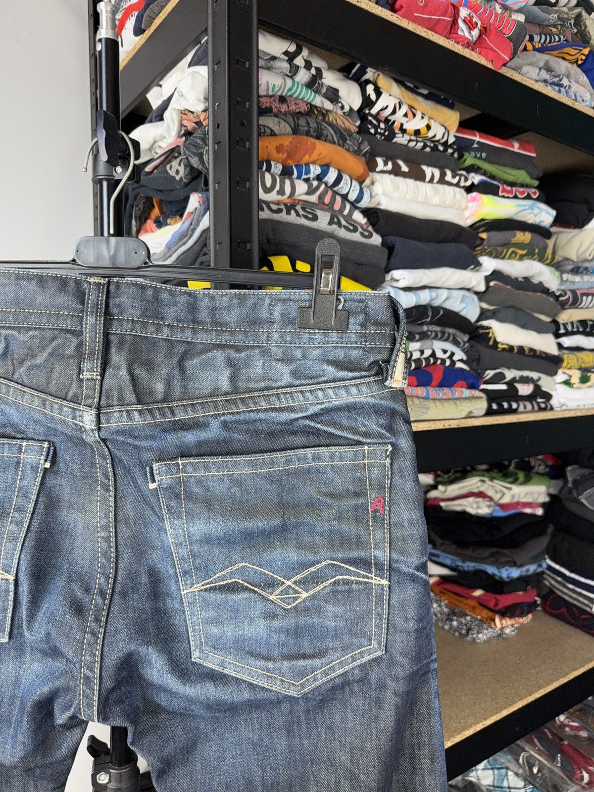 Replay Luxury 00s Replay Blue Denim pants Jeans W31 Vintage Italy Size US 31 - 9 Thumbnail