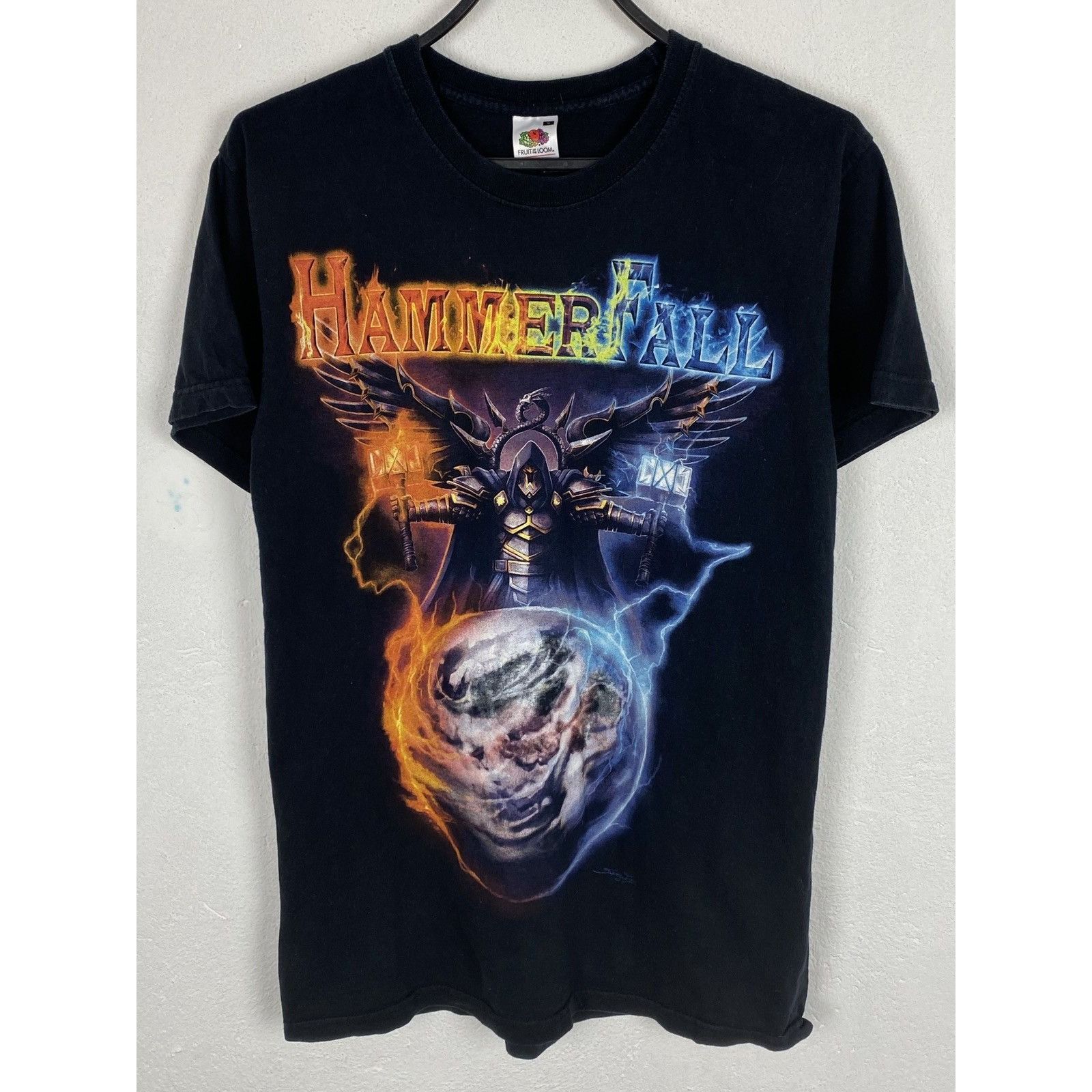 Band Tees 00s Vintage Hammerfall 2009 Tour T-Shirt In Black Size US S / EU 44-46 / 1 - 1 Thumbnail