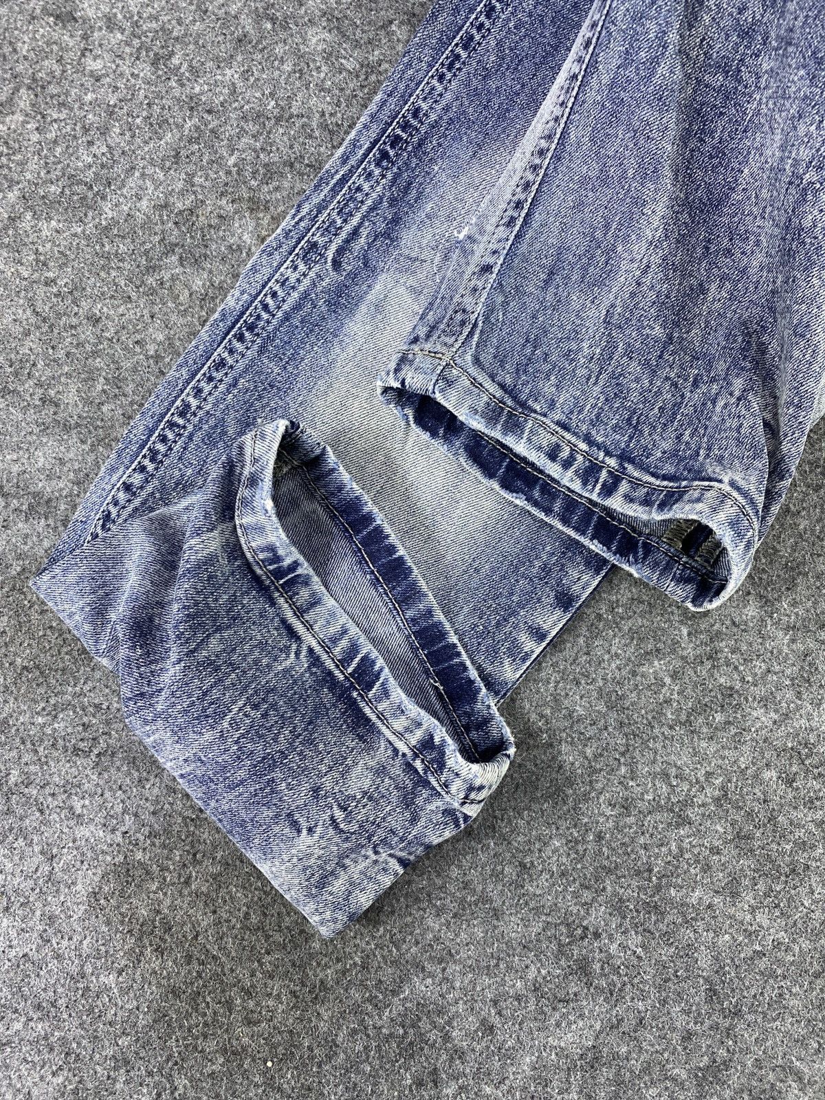 Diesel × Jean Diesel Kid Distressed Blue Wash Jeans - J1072 Size US 27 - 16 Thumbnail