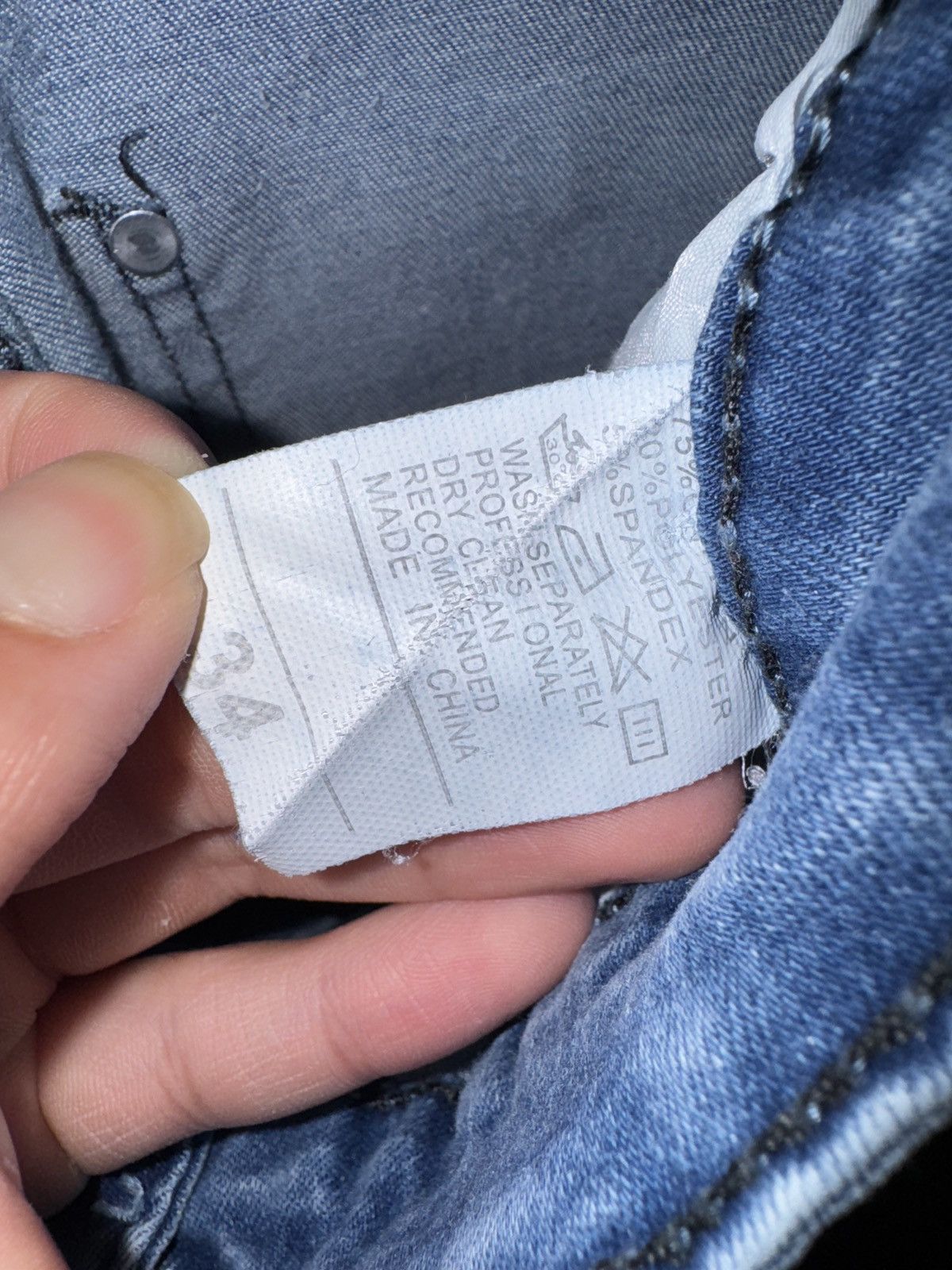 Other Blue Distressed Denim sz 34 Size US 34 / EU 50 - 3 Thumbnail