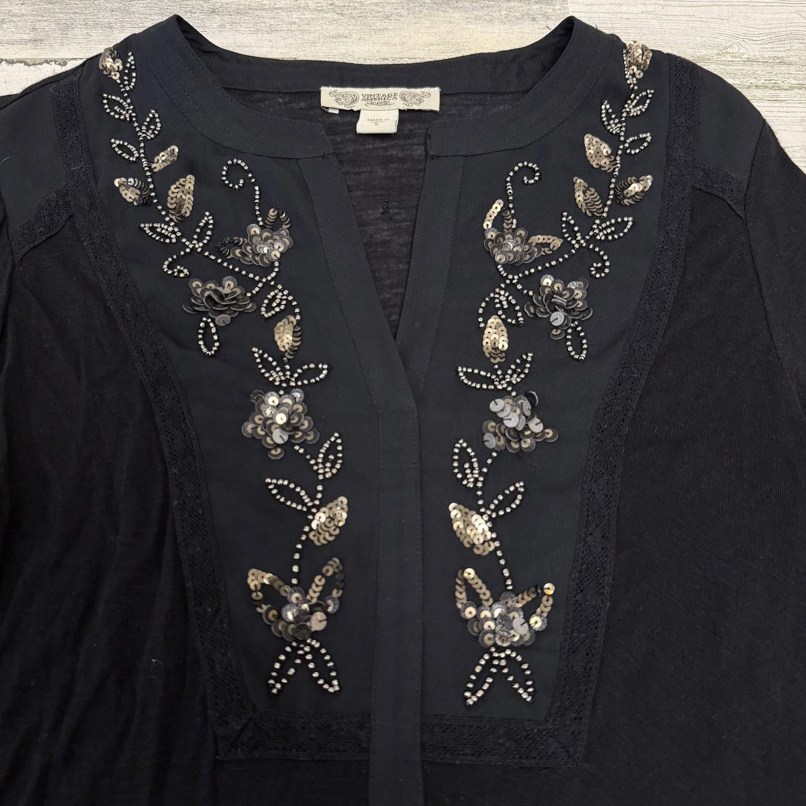 Designer Vintage America Boho Indie Fairy Longsleeve Small Size S / US 4 / IT 40 - 5 Thumbnail