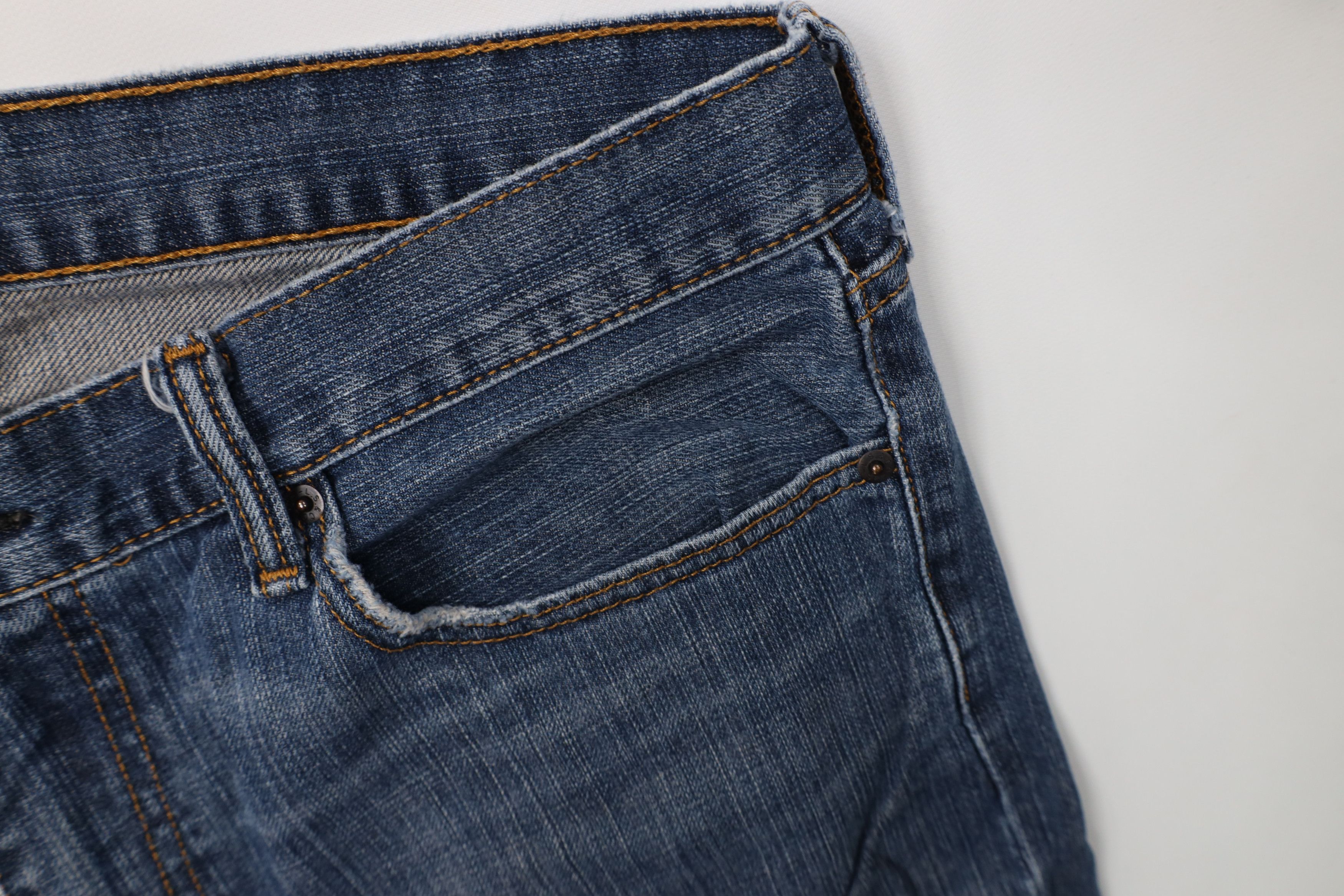 Levi's Vintage Y2K Levis 569 Loose Fit Straight Wide Leg Jeans Blue Size US 36 / EU 52 - 5 Thumbnail