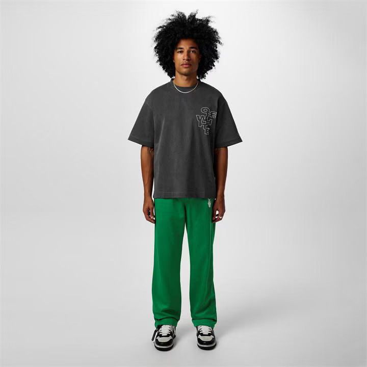 Off-White o1y0225 Logo Jogger & Sweatpant in Green Size US 28 / EU 44 - 6 Thumbnail
