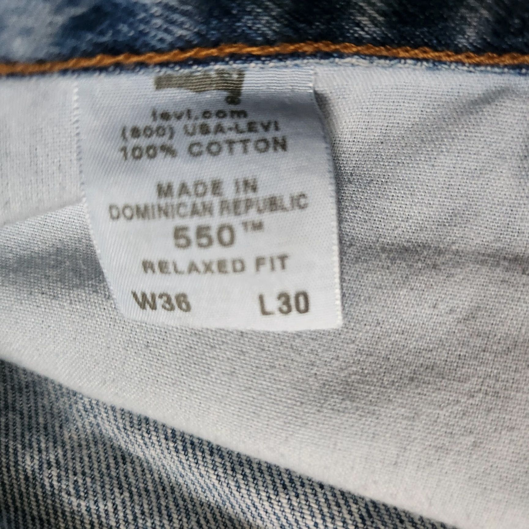 Levi's VINTAGE Levi's 550 Jeans 36x30 Light Wash Distressed Relaxed Fit 80s 90s Rock Punk Retro Grunge USA Mens Size US 36 / EU 52 - 8 Thumbnail