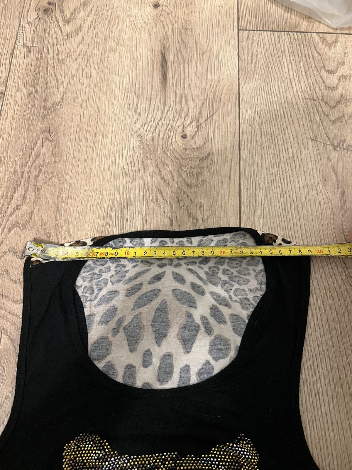 Roberto Cavalli Striking Black Roberto Cavalli Rhinestone Tiger Tank Top Size S / US 4 / IT 40 - 4 Thumbnail