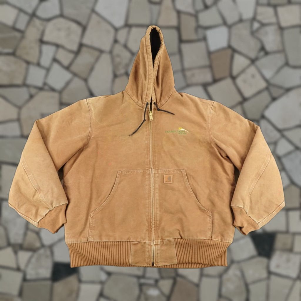 Carhartt VINTAGE Carhartt Jacket Mens Large Brown Quilt Lined Insulated Active Jac Duck Canvas Size US L / EU 52-54 / 3 - 1 Thumbnail