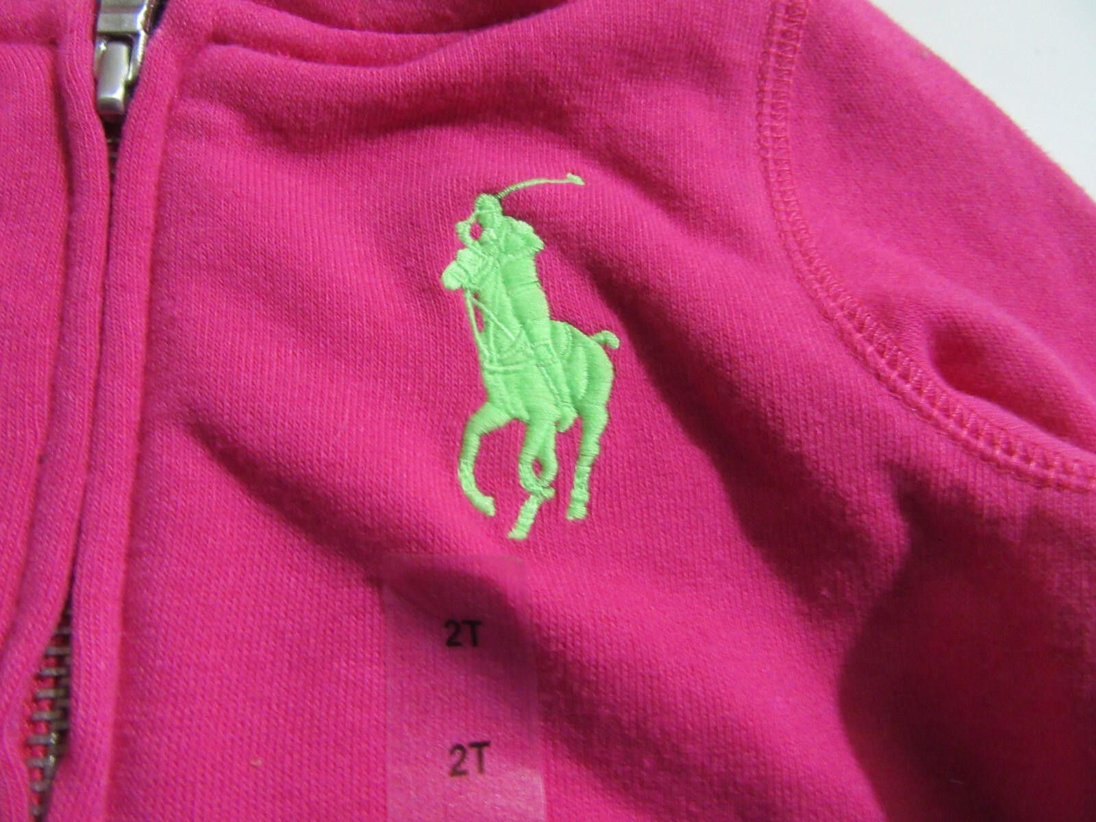 Polo Ralph Lauren Polo Ralph Lauren Girls Hooded Sweat Jacket Hoodie 2T Size ONE SIZE - 2 Thumbnail