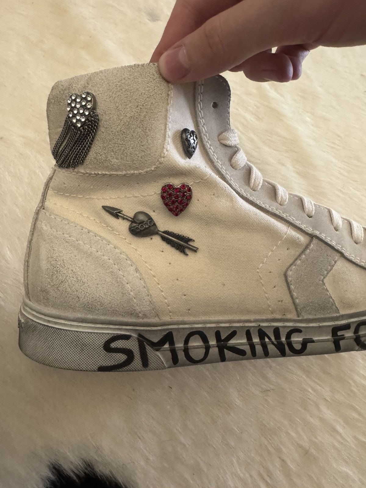 Saint Laurent Paris NEW Saint Laurent “SMOKING FOREVER” shoes Size US 10 / EU 43 - 4 Thumbnail