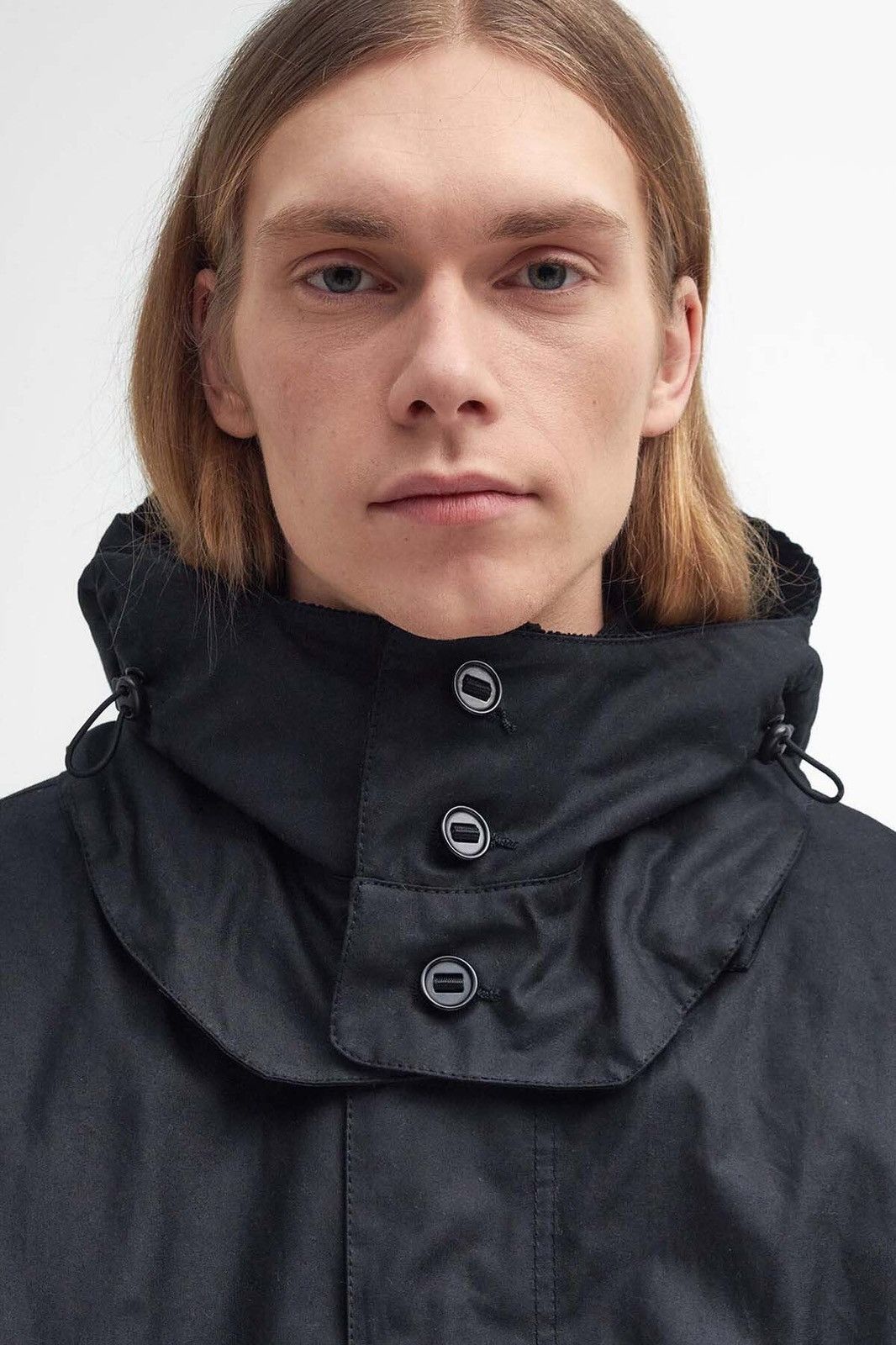 Barbour 🔥RRP715€ NWT Barbour Short Wind Waxed Parka Jacket Size L 🇬🇧🖤 Size US L / EU 52-54 / 3 - 5 Thumbnail