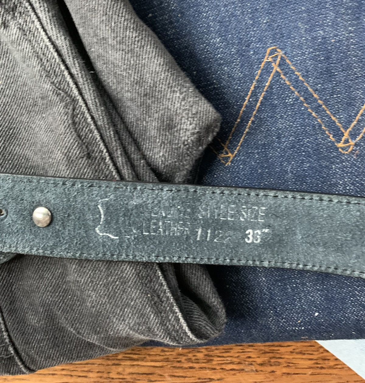 Japanese Brand × Vintage Vintage Gucci Style G Studded Belt Y2K Distressed Leather 90 Size ONE SIZE - 9 Thumbnail