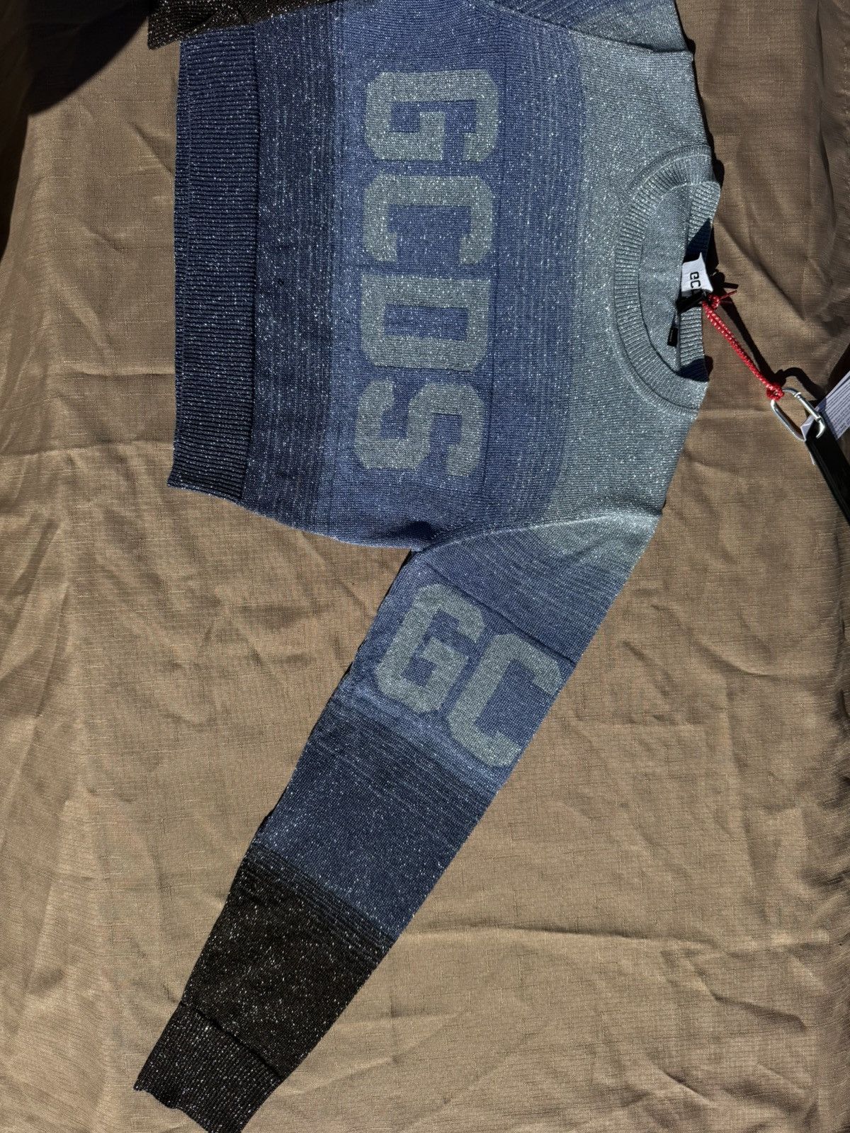 GCDS GCDS Lurex Degrade Logo Cropped Sweater Size S / US 4 / IT 40 - 4 Thumbnail