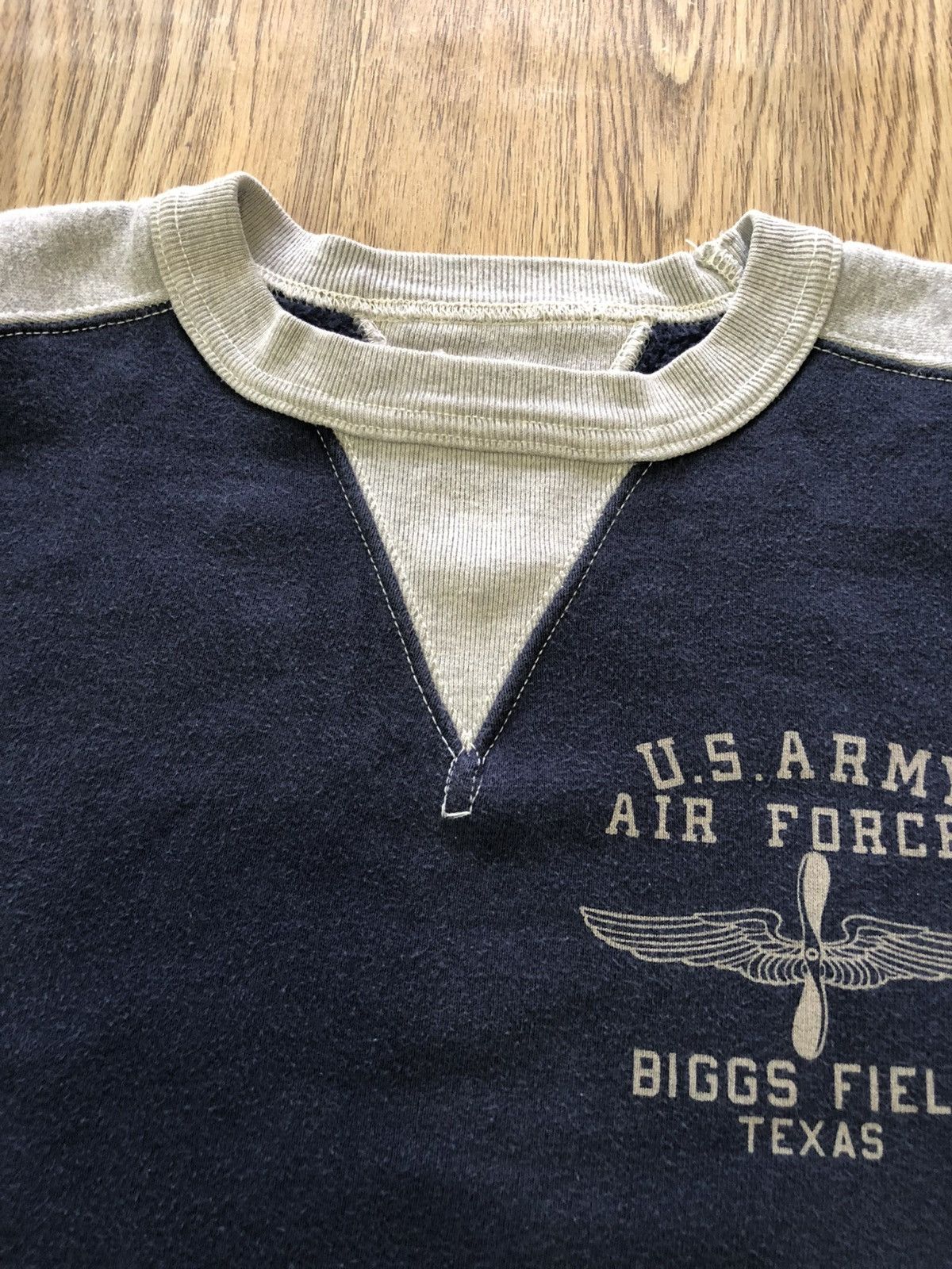 Cushman × Vintage Cushman Union Made US Airforce two tone crewneck Size US L / EU 52-54 / 3 - 14 Thumbnail