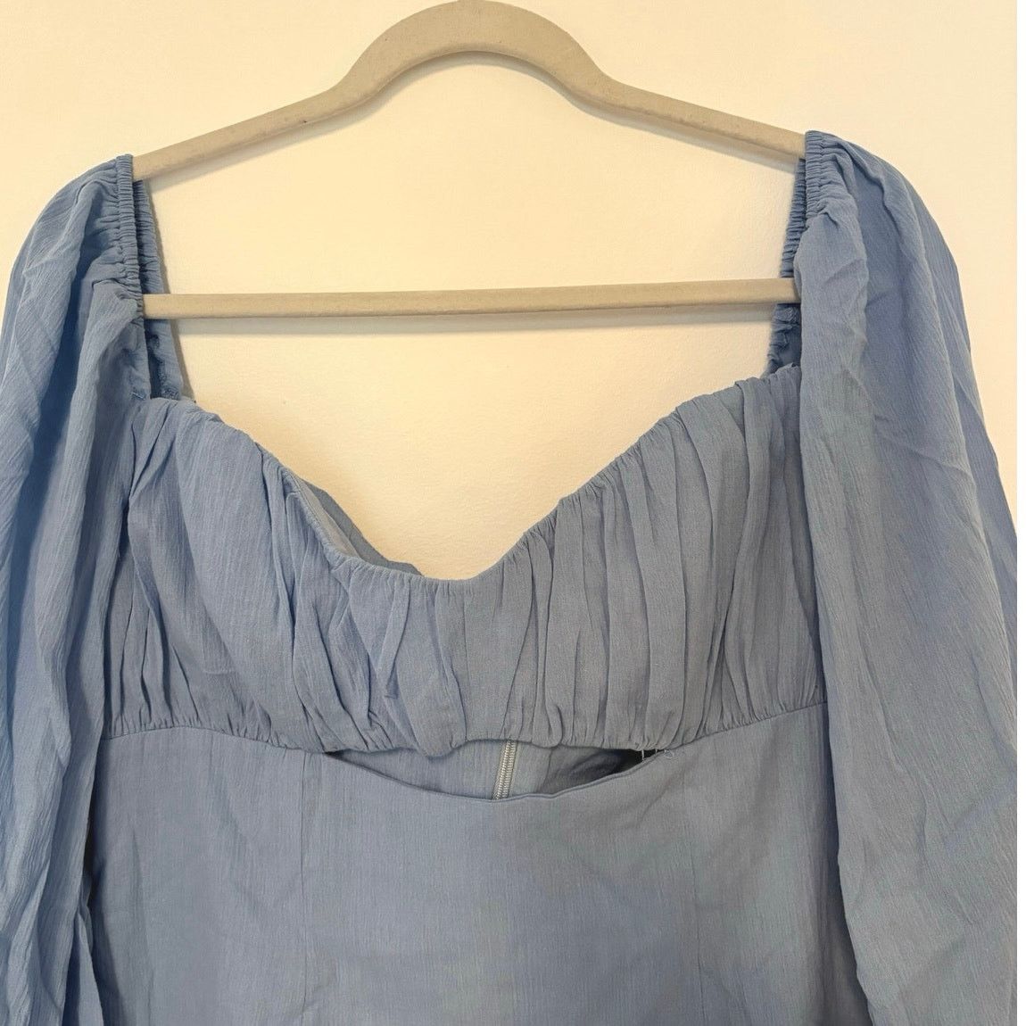 REVOLVE NWT RUMER Camille Long Sleeve Mini Dress In Blue Size Large Size L / US 10 / IT 46 - 4 Thumbnail
