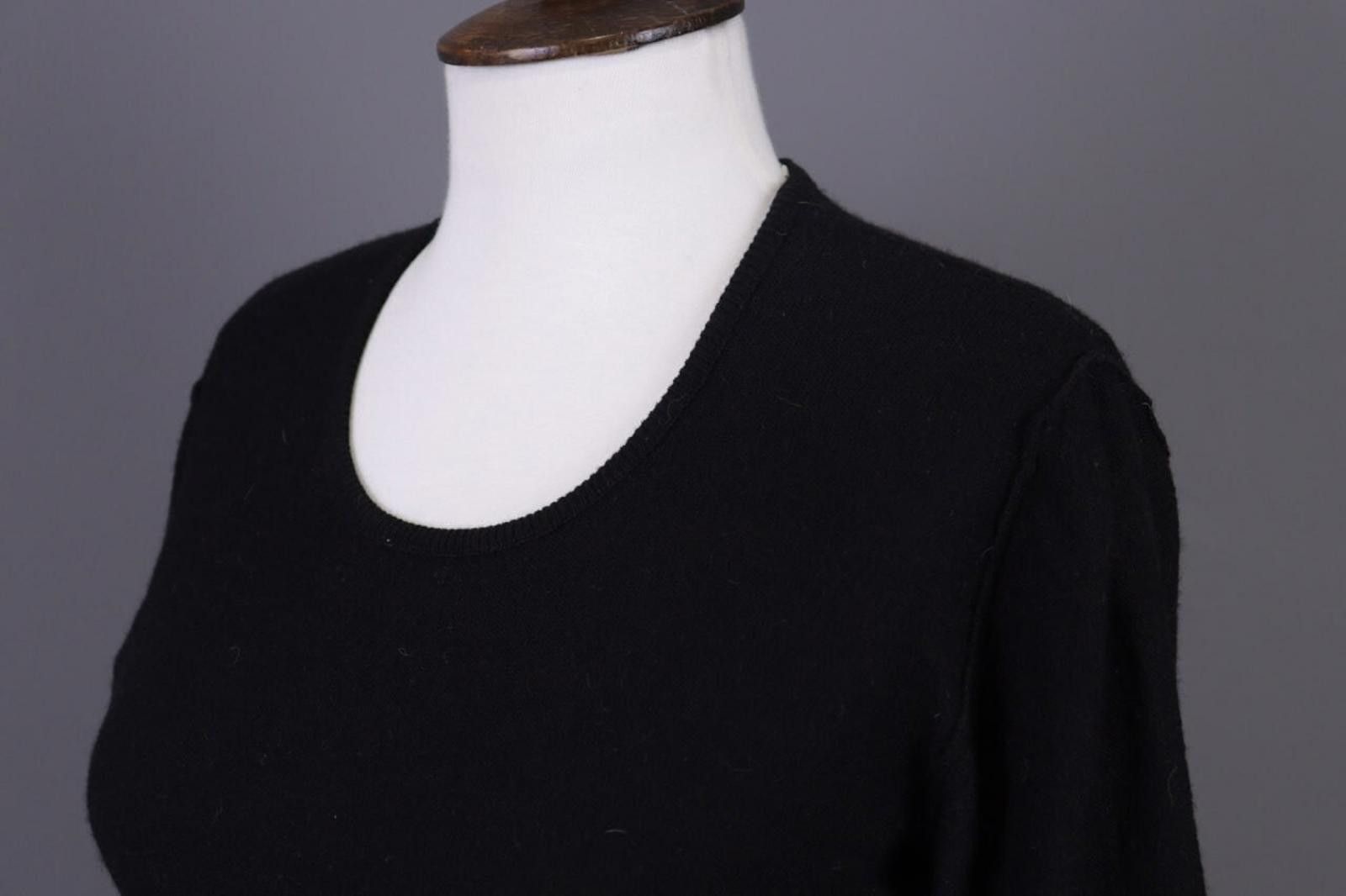 Sonia Rykiel Sonia by Sonia Rykiel Black Wool Angora Knit Sweater 40 / M Size M / US 6-8 / IT 42-44 - 12 Thumbnail
