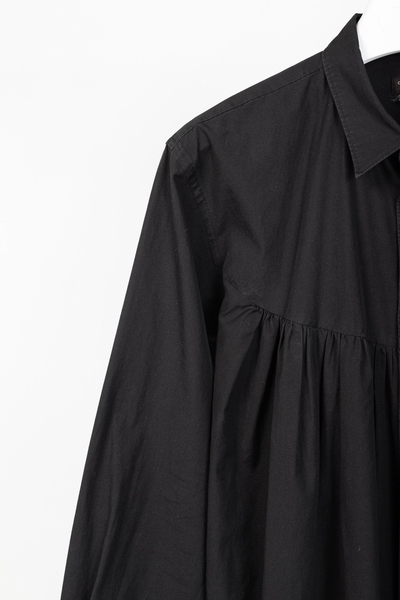Comme des Garcons Homme Plus CDG Homme Plus Cotton-Poplin Gathered-Yoke Buttoned Shirt Size US L / EU 52-54 / 3 - 5 Thumbnail