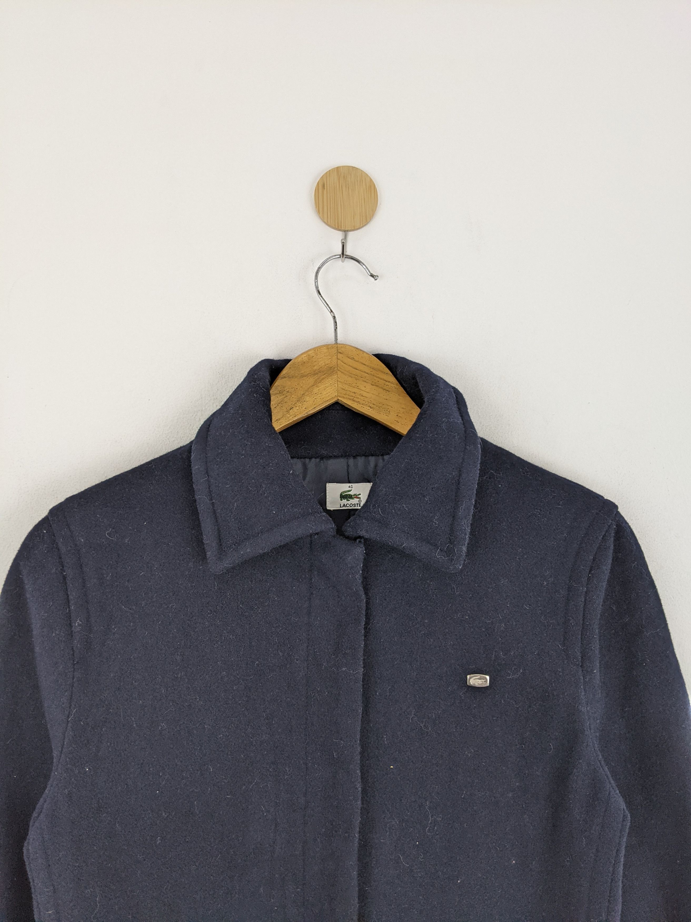 Lacoste Vintage Lacoste Wool Peacoat Blazer Jacket MJ0109Z Size US XXS / EU 40 - 2 Thumbnail