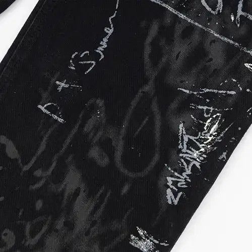 Jean VIBE Graffiti Letter Baggy Jeans Size US 33 - 4 Thumbnail