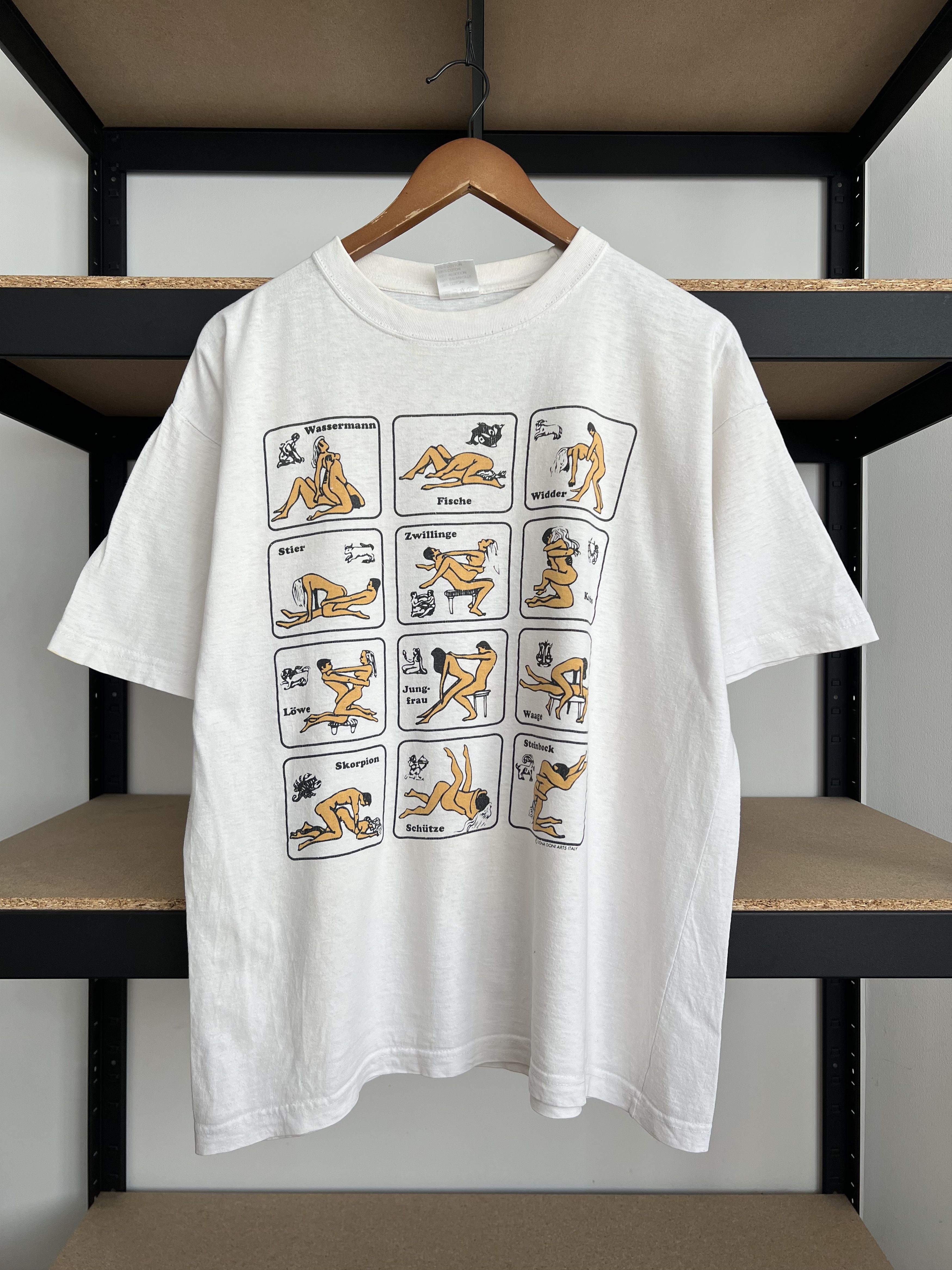 Vintage 90s Sex Positions Kamasutra Porno Star T-shirt