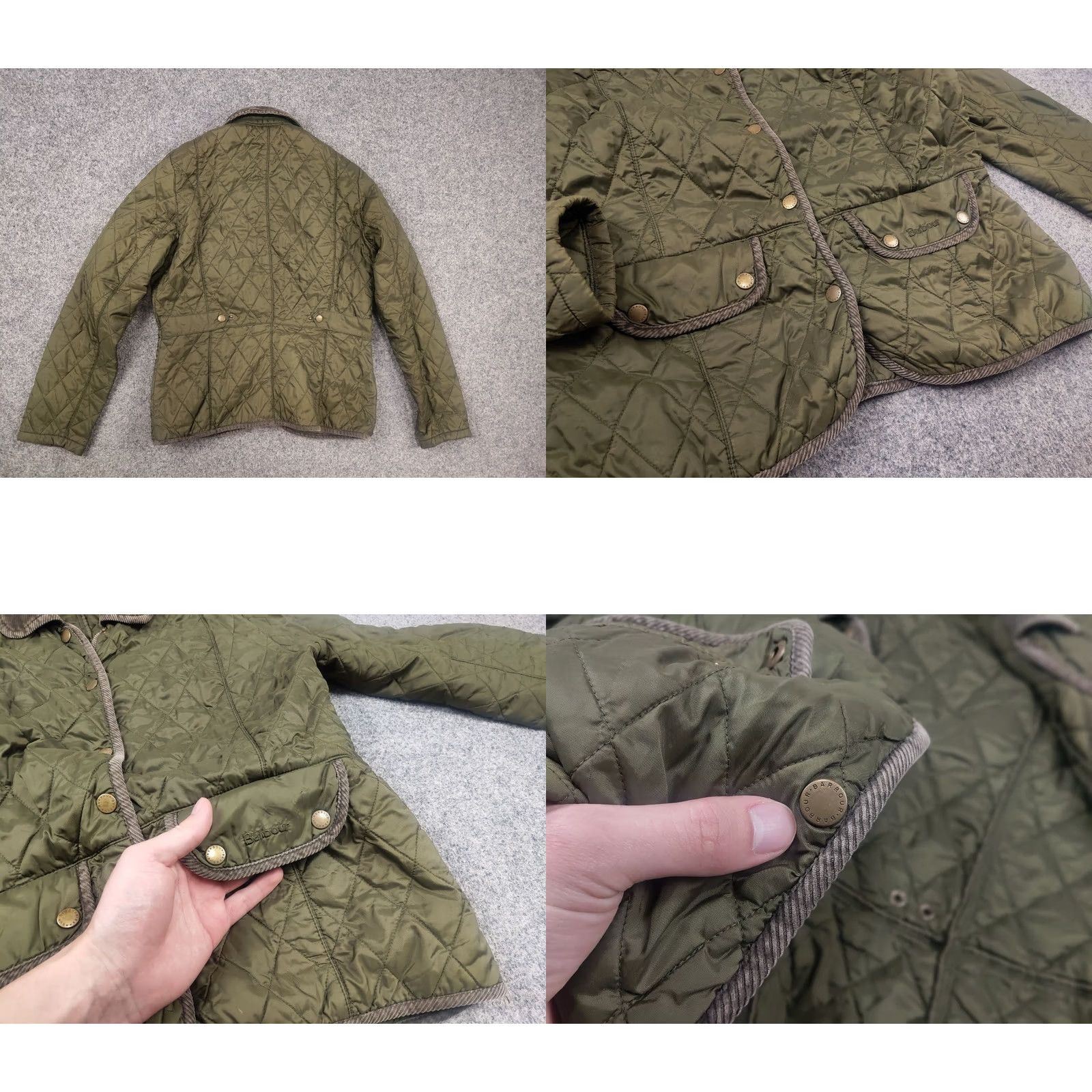 Barbour VINTAGE Barbour England Design Classic Green Jacket Women XS? No, Size 10 Size L / US 10 / IT 46 - 8 Thumbnail